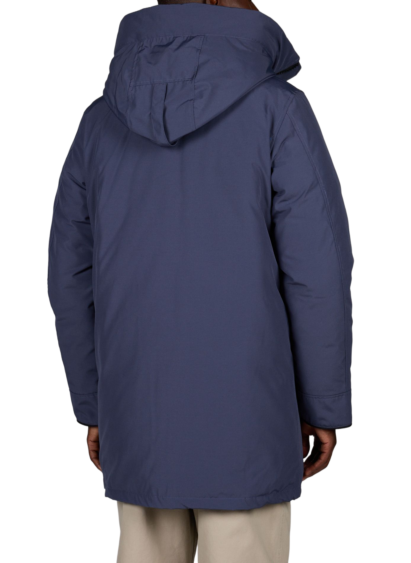Rechte parka met capuchon van katoen CANADA GOOSE Blauw