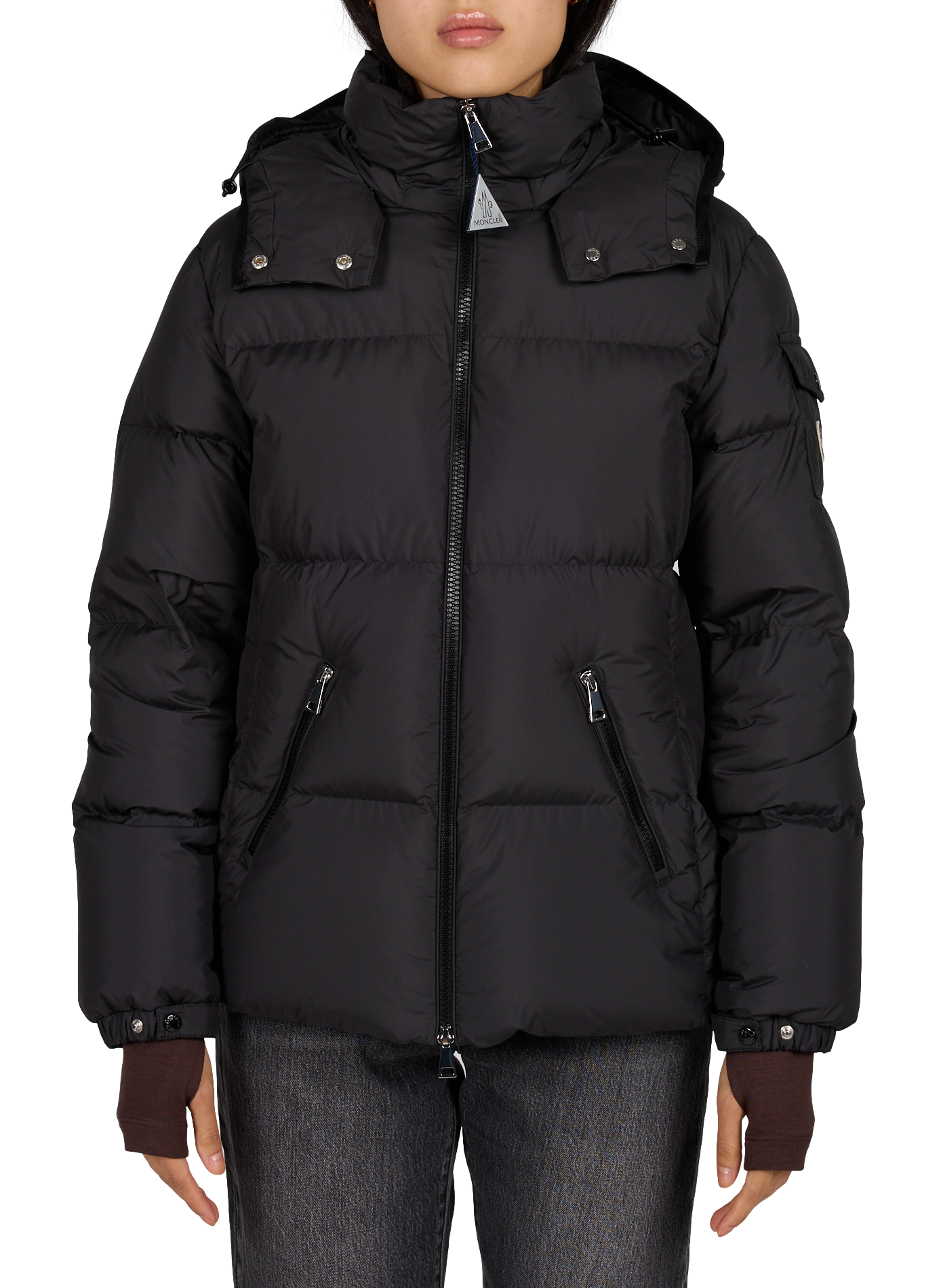 Piumino con cappuccio rimovibile Fourmines MONCLER Nero
