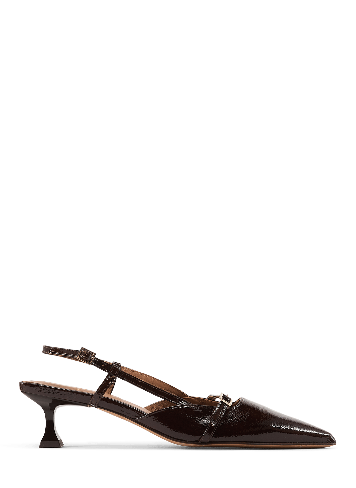 Slingbacks mit Reem Lederabsätzen BOBBIES Braun