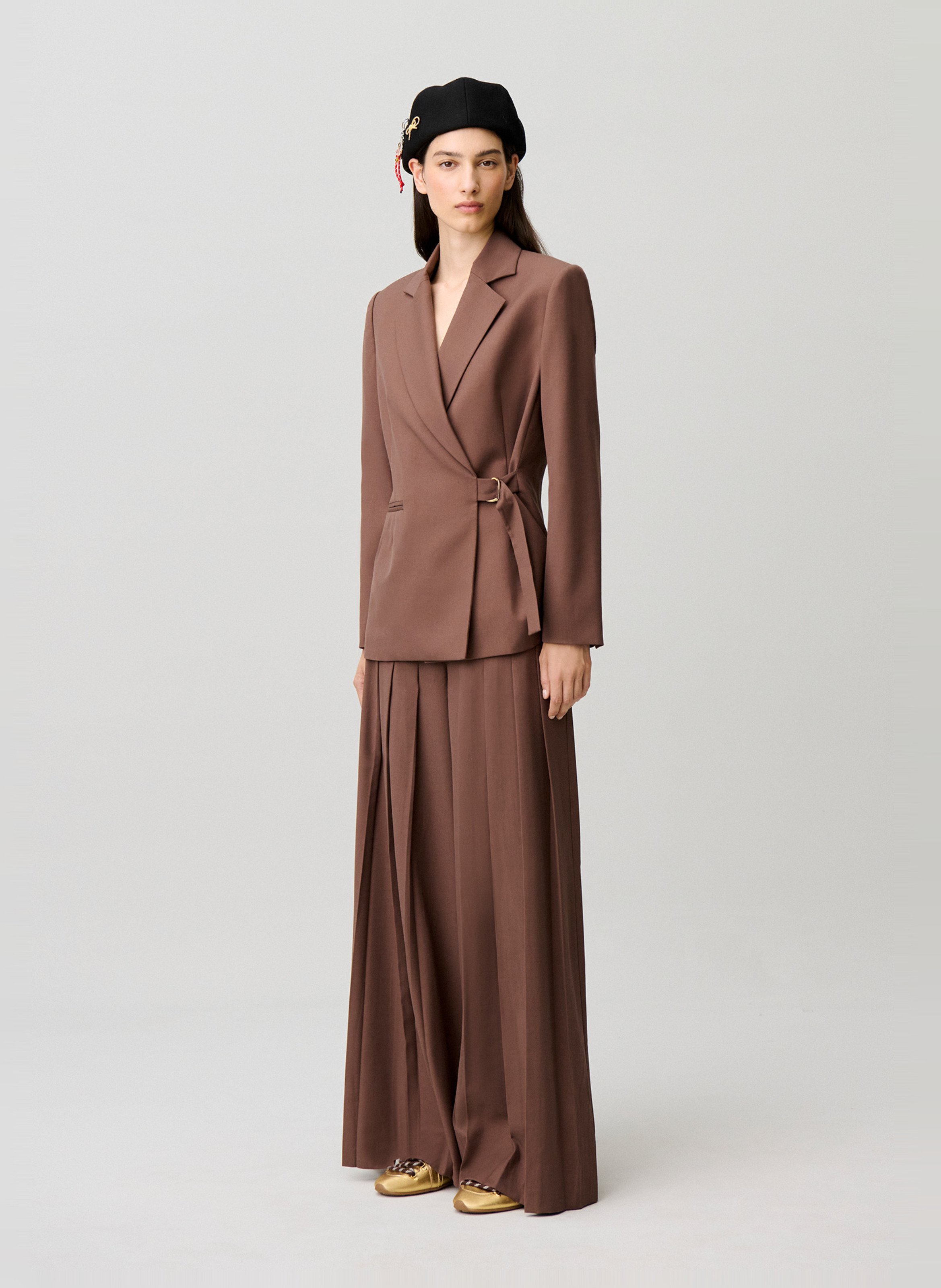 Veste de blazer cintrée CLAUDIE PIERLOT Marron