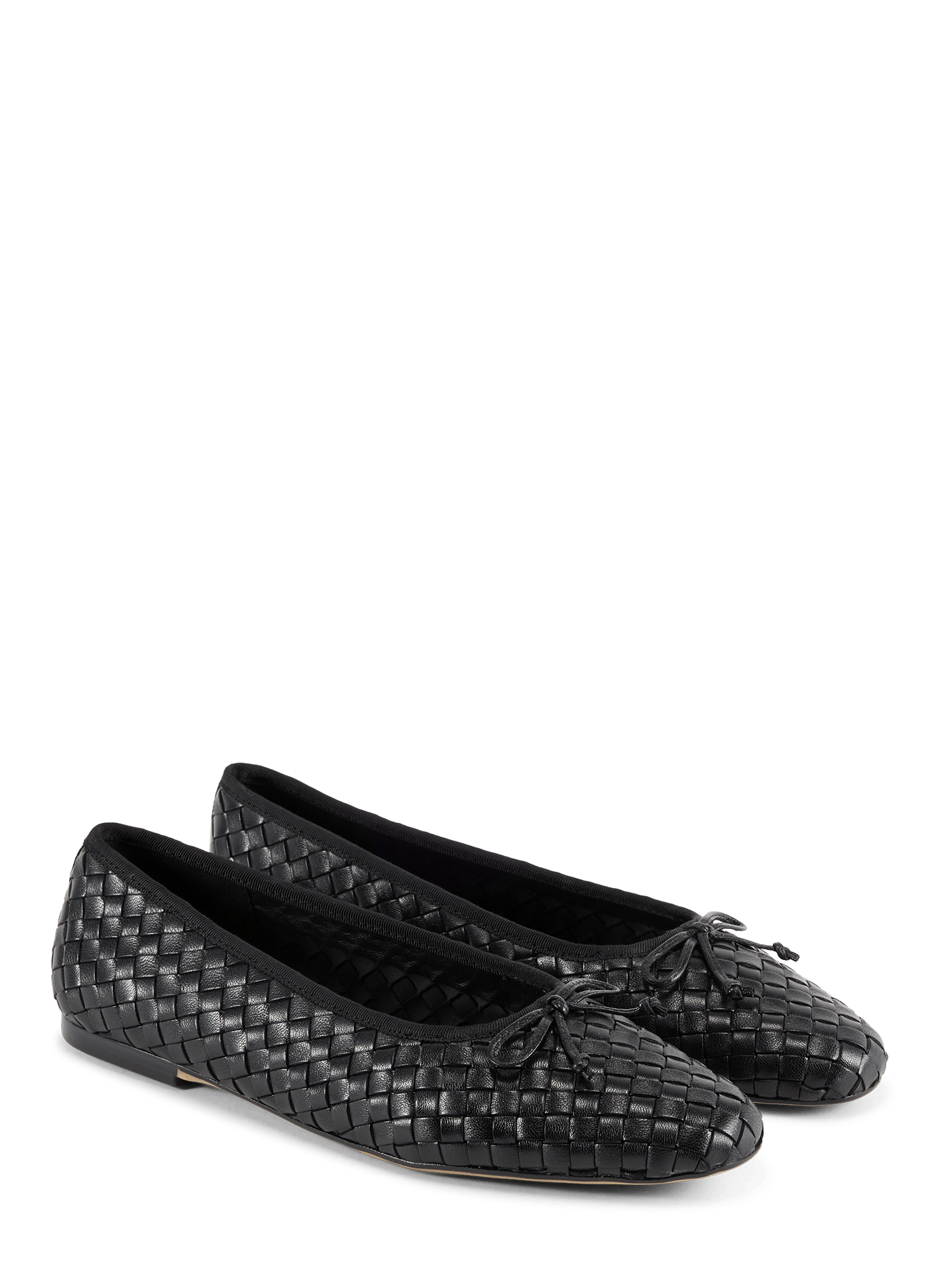 Ruthie ballet flats in braided sheepskin leather SAM EDELMAN Black