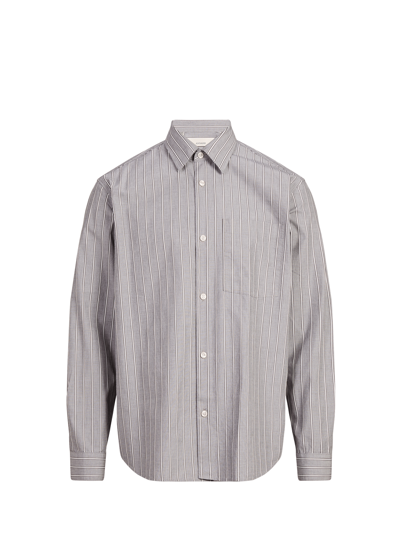 Straight striped cotton shirt ANNARR Grey