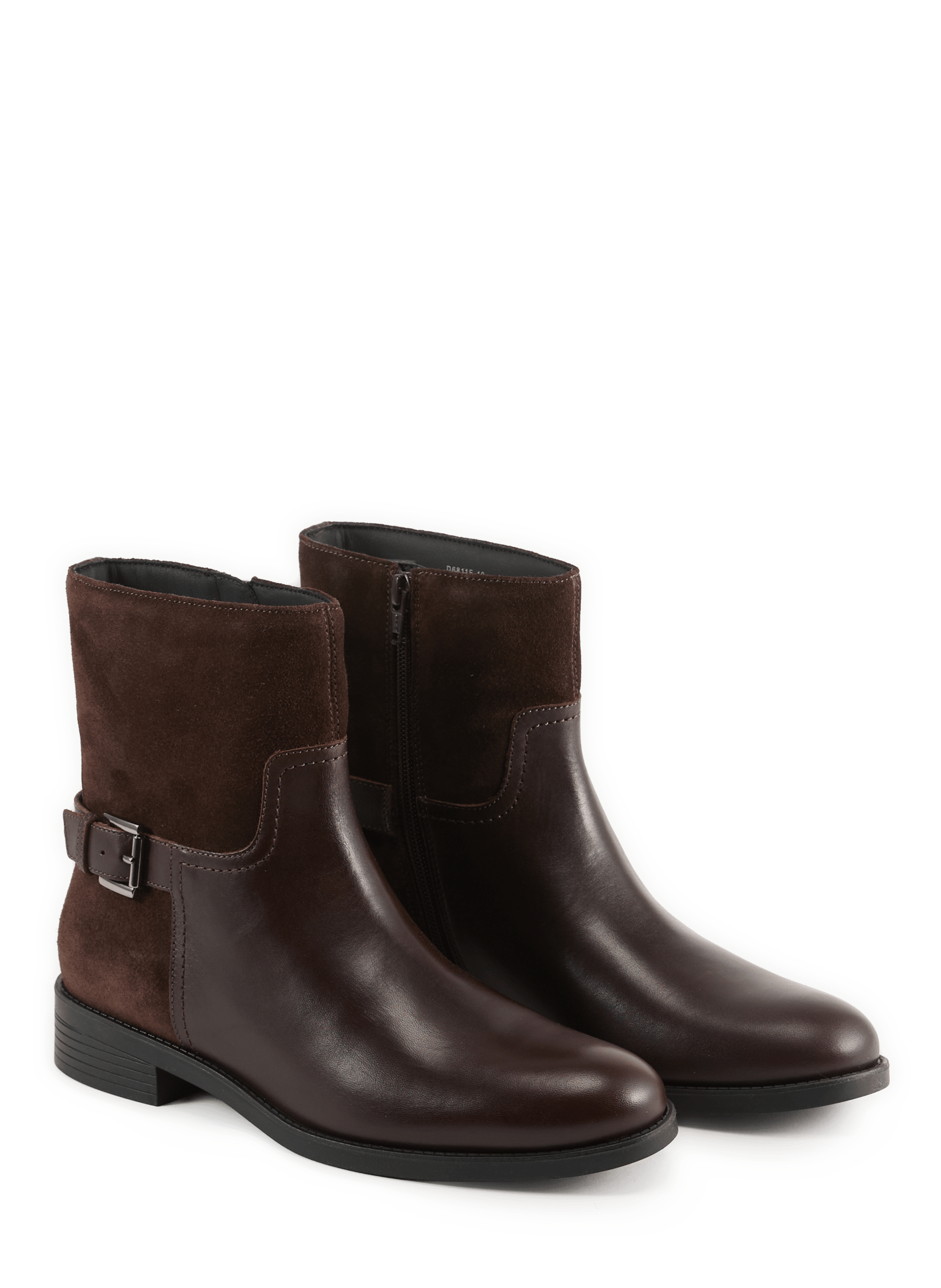 Esmeena suede leather ankle boots GEOX Brown