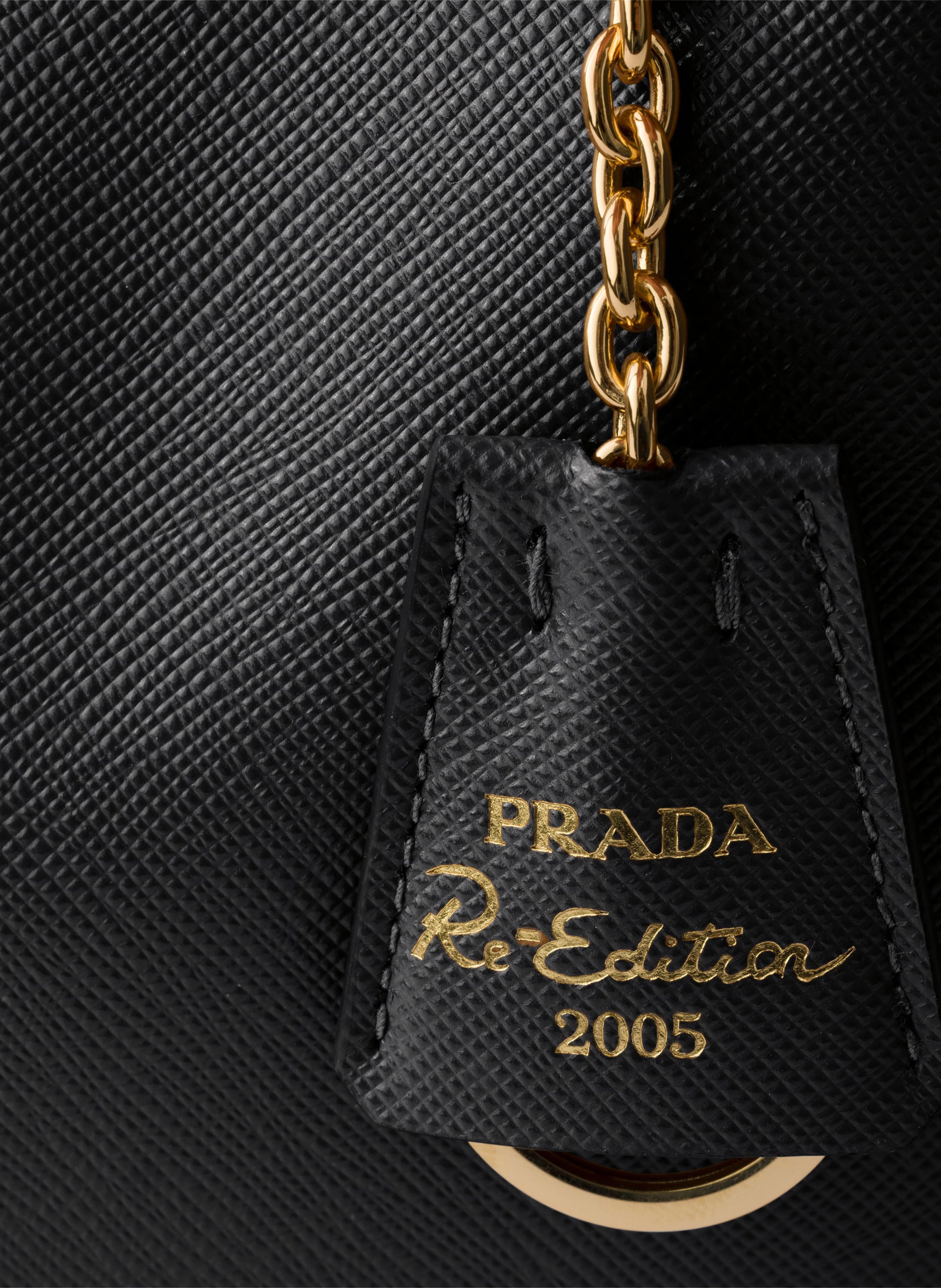 Prada re-edition 2005 saffiano leather mini-bag PRADA Noir