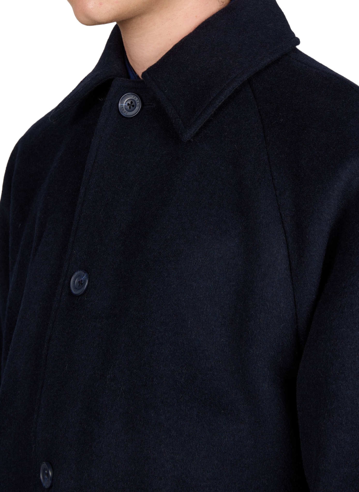 Oversized wool-blend coat FARAH Blue
