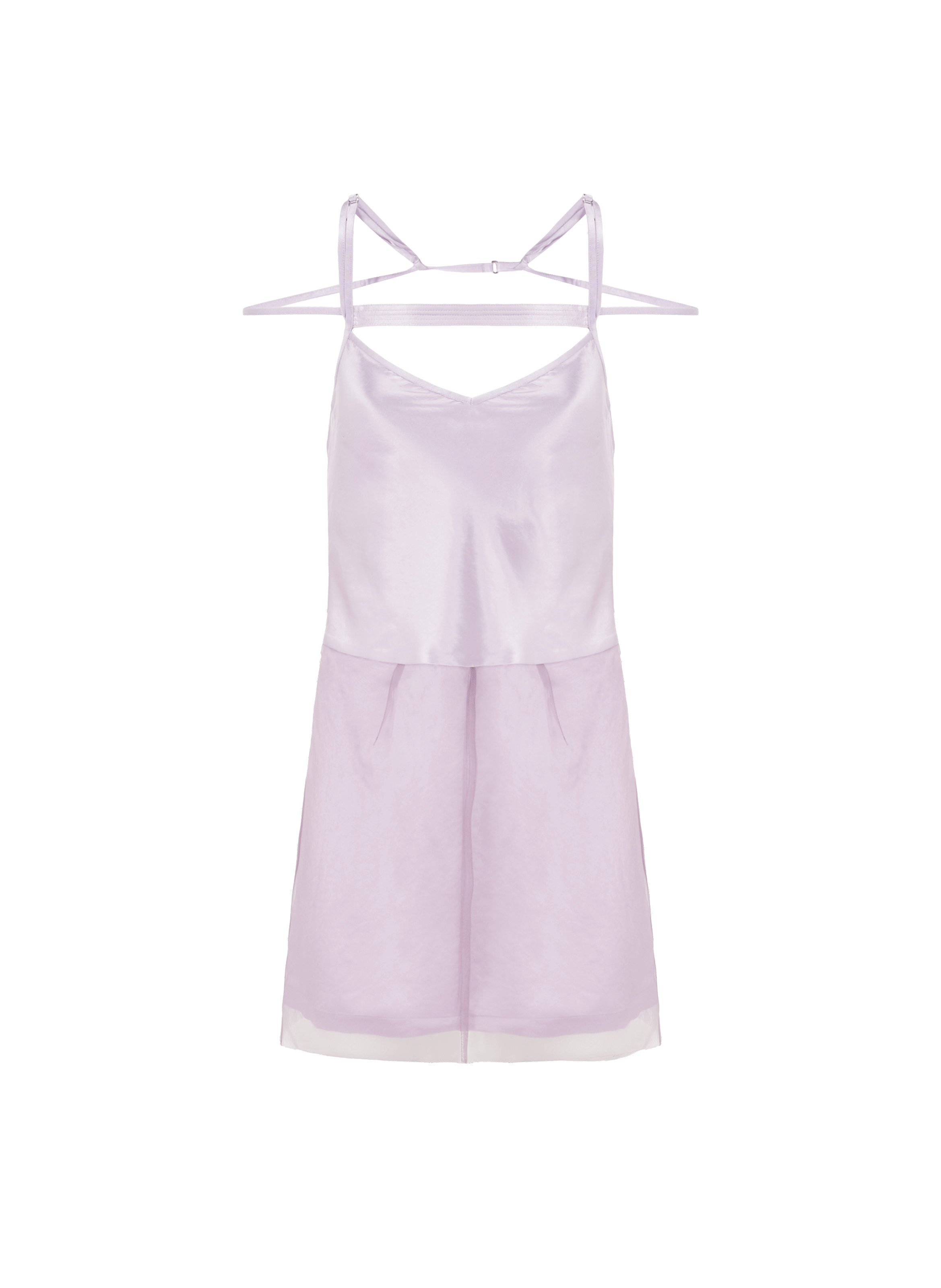 Robe courte bi-matière