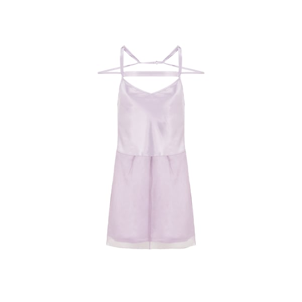 Robe courte bi-matière