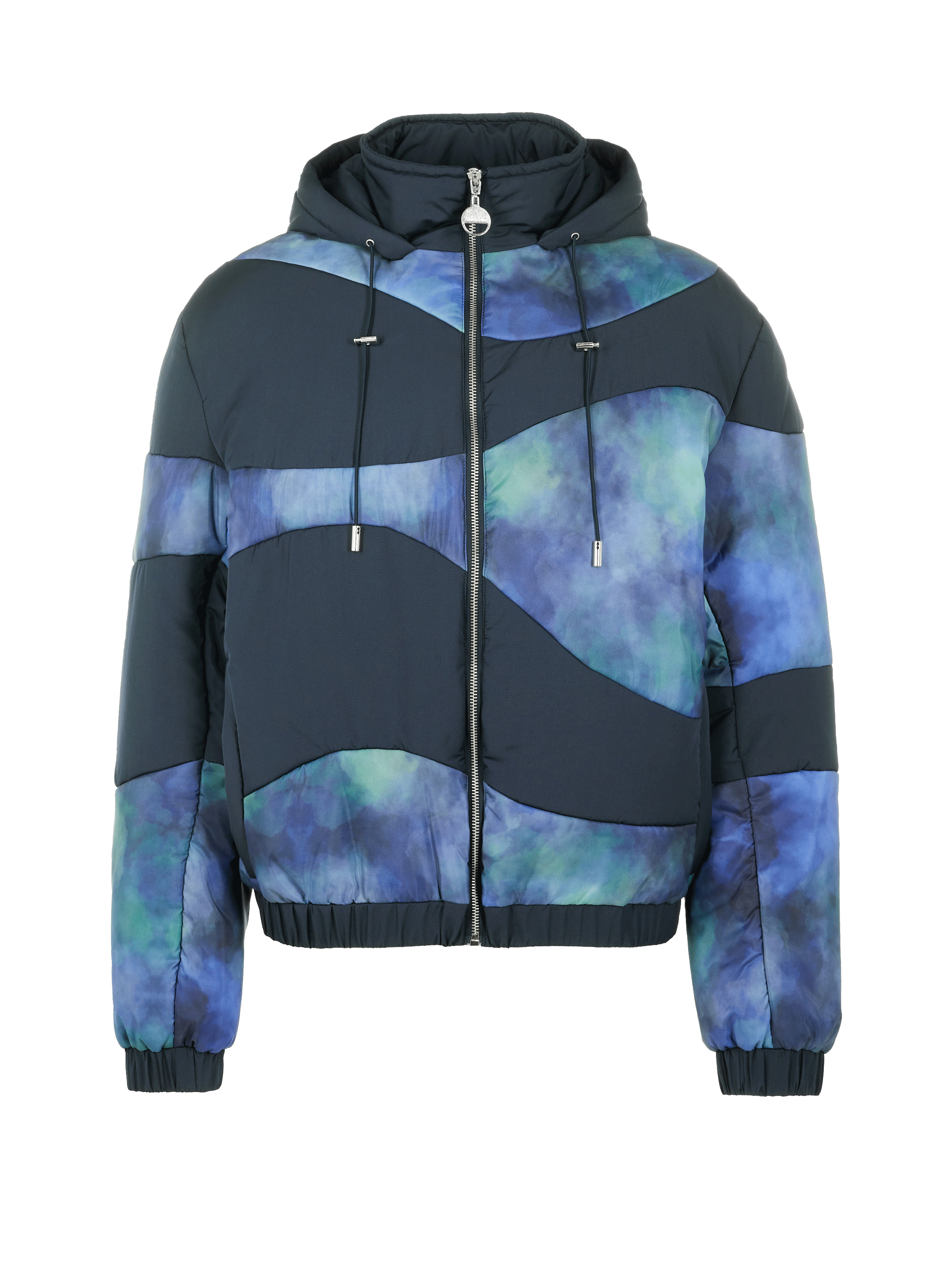 Doudoune courte à motif