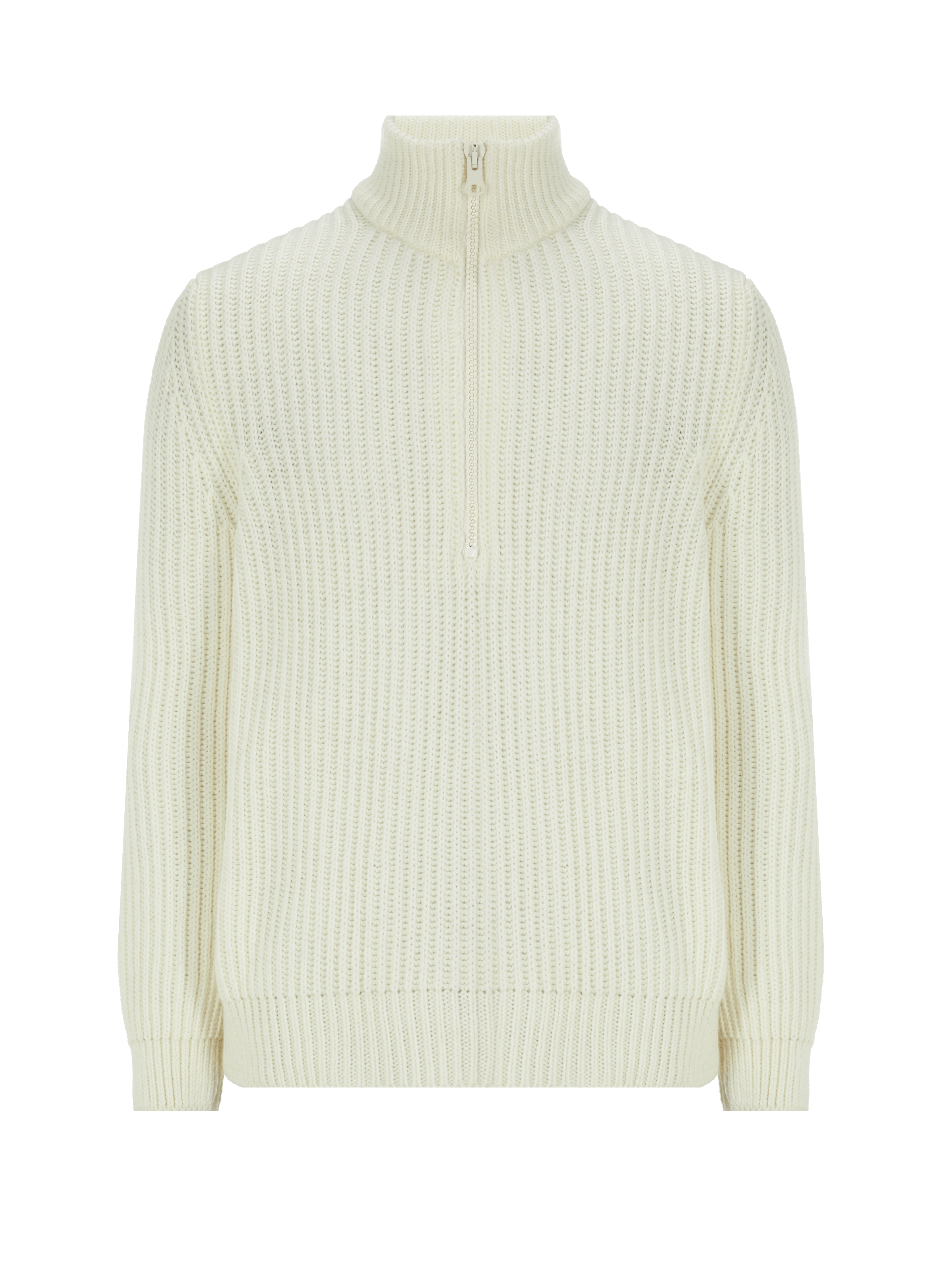 Pull à zip en laine mélangé AU PRINTEMPS PARIS Beige