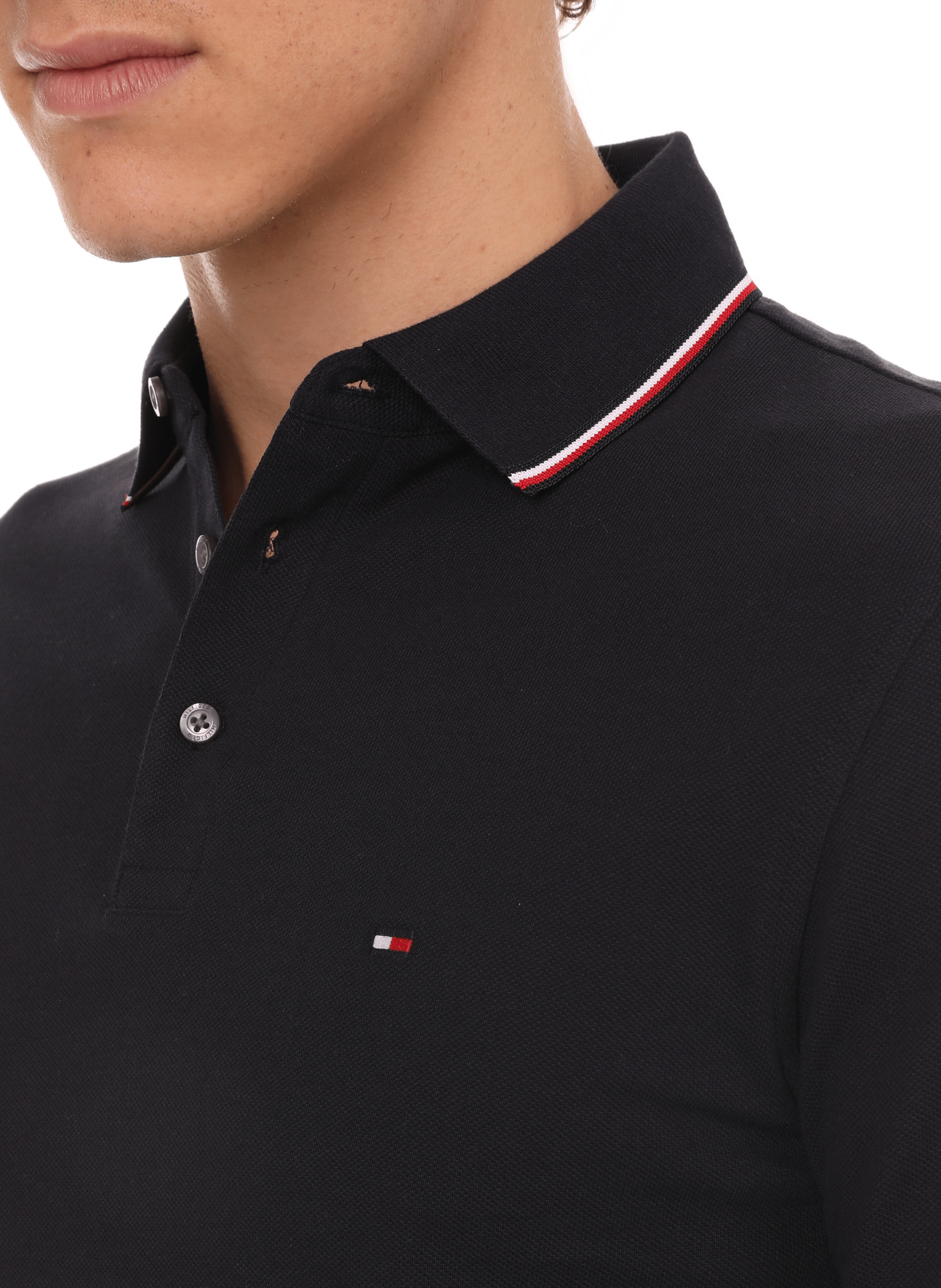 Langarm-Poloshirt TOMMY HILFIGER Blau