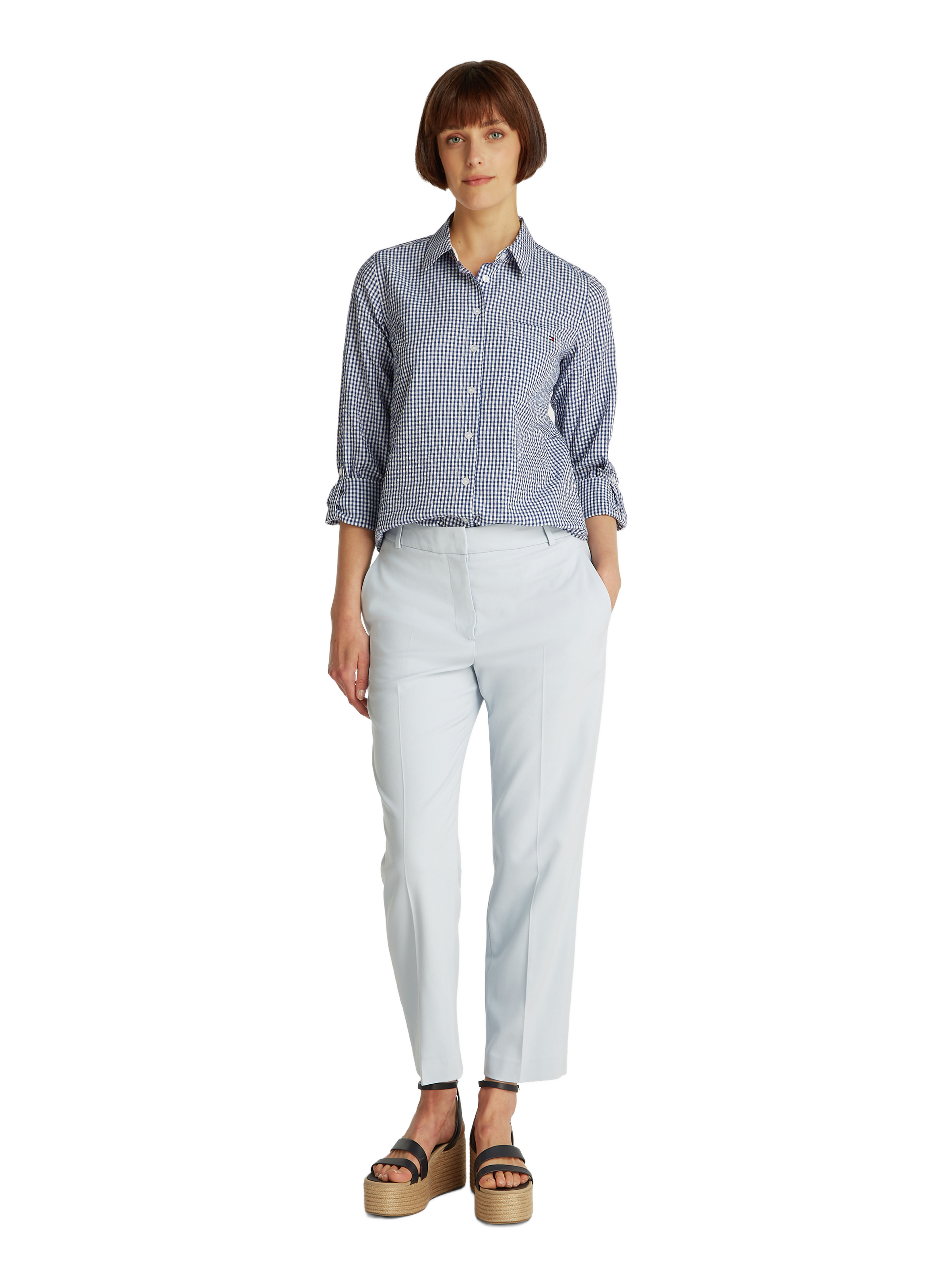 Pantalon de tailleur TOMMY HILFIGER Bleu