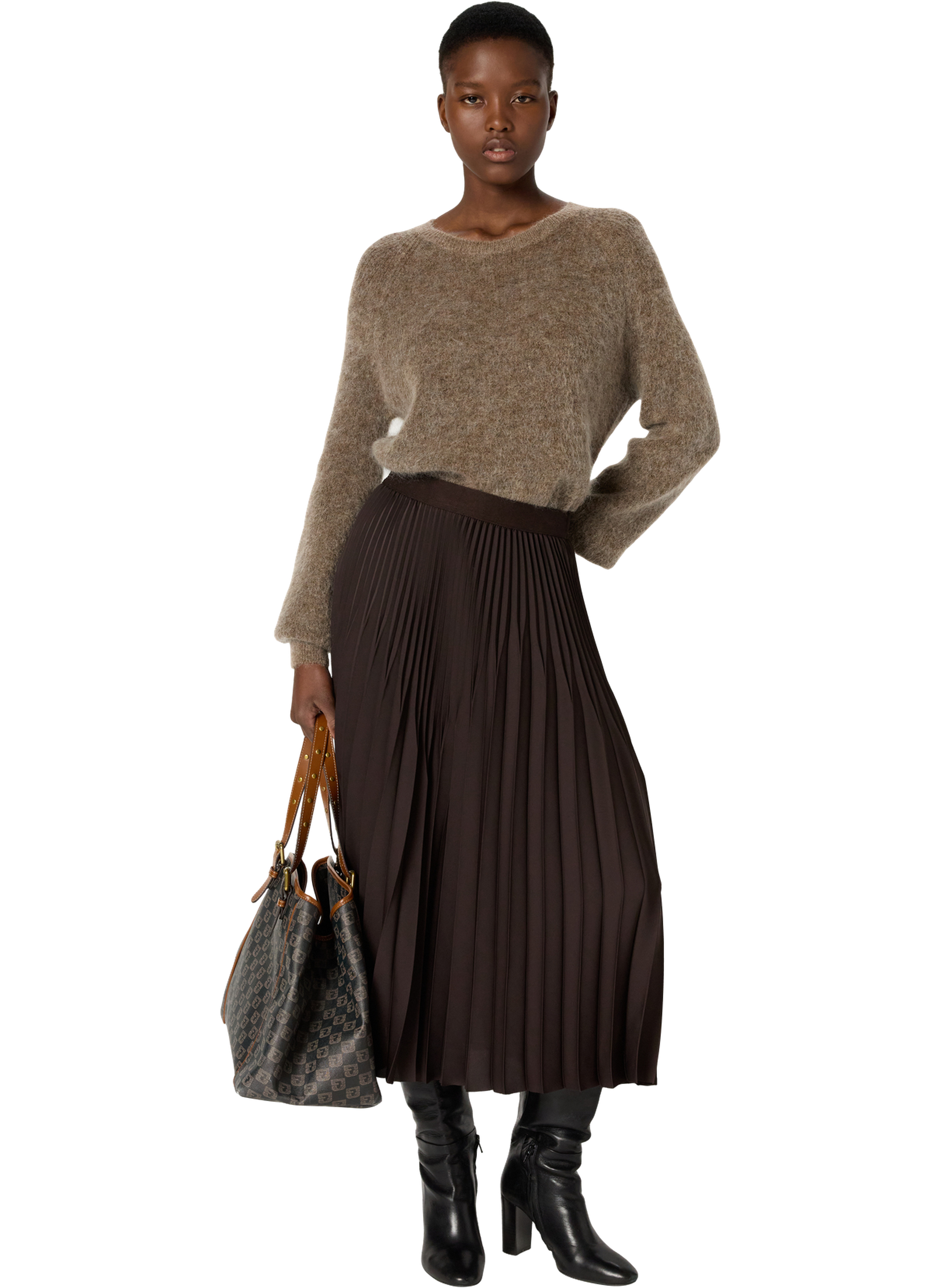 Pull en mohair - elora GERARD DAREL Marron