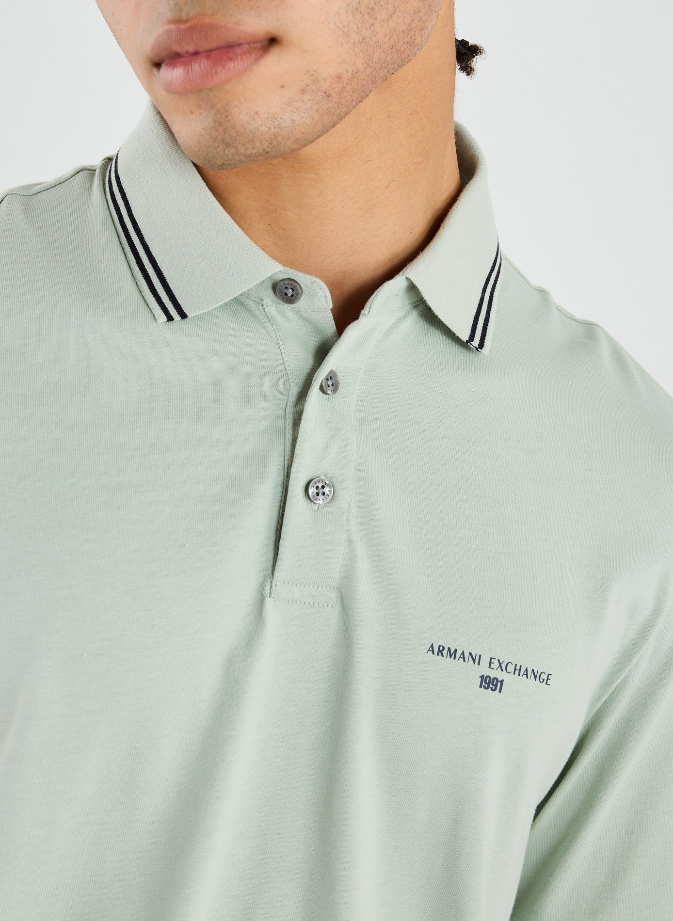  Cotton polo shirt  ARMANI EXCHANGE Grey