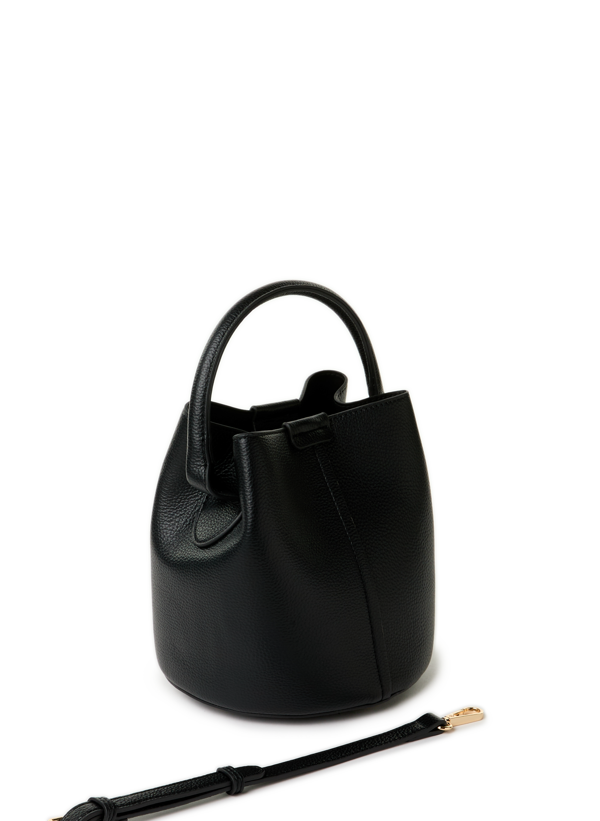 Sac sceau craquelé AU PRINTEMPS PARIS Noir