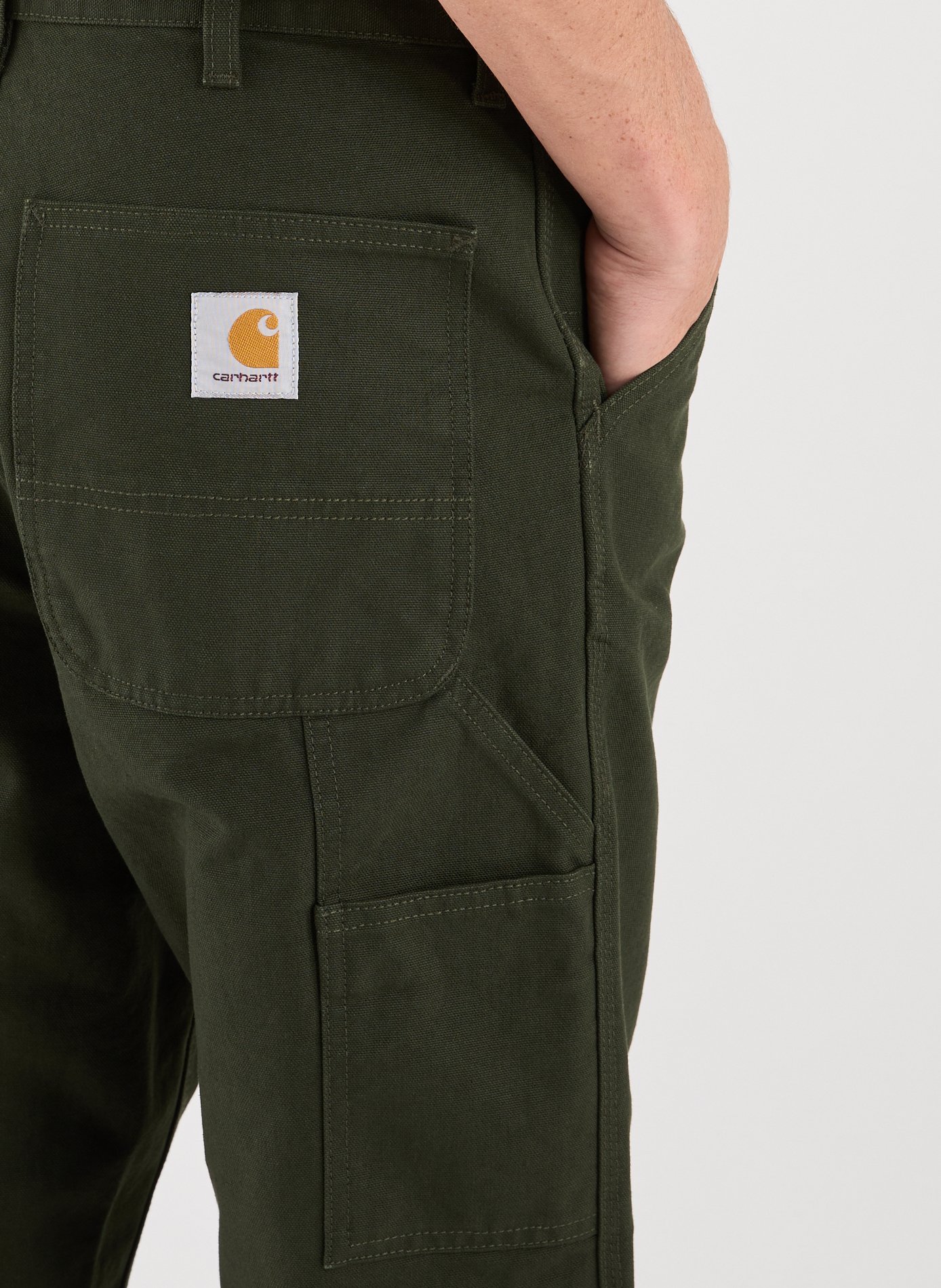 Straight cotton trousers CARHARTT WIP Green
