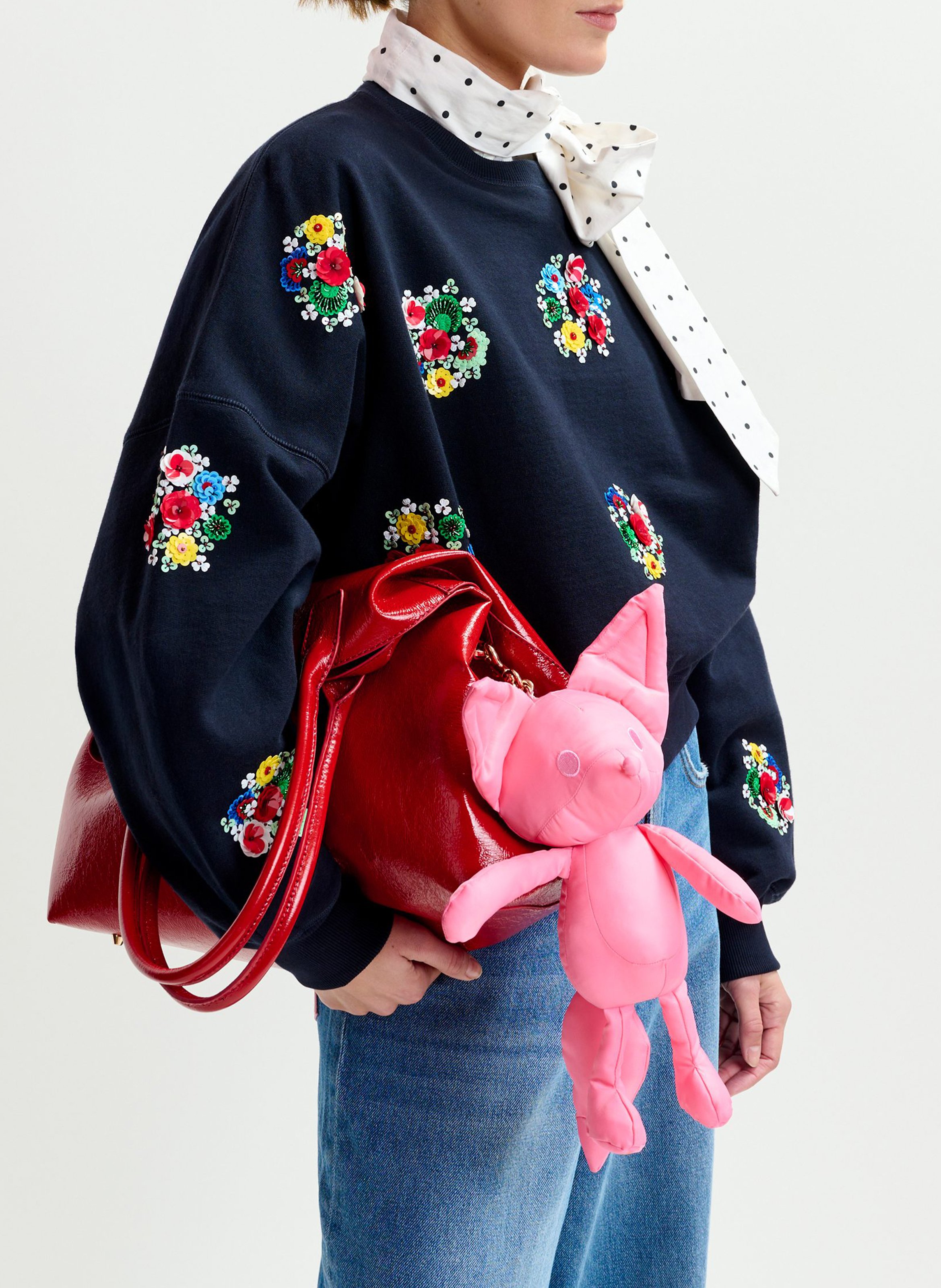 Sweat col rond en coton itro ESSENTIEL ANTWERP Bleu