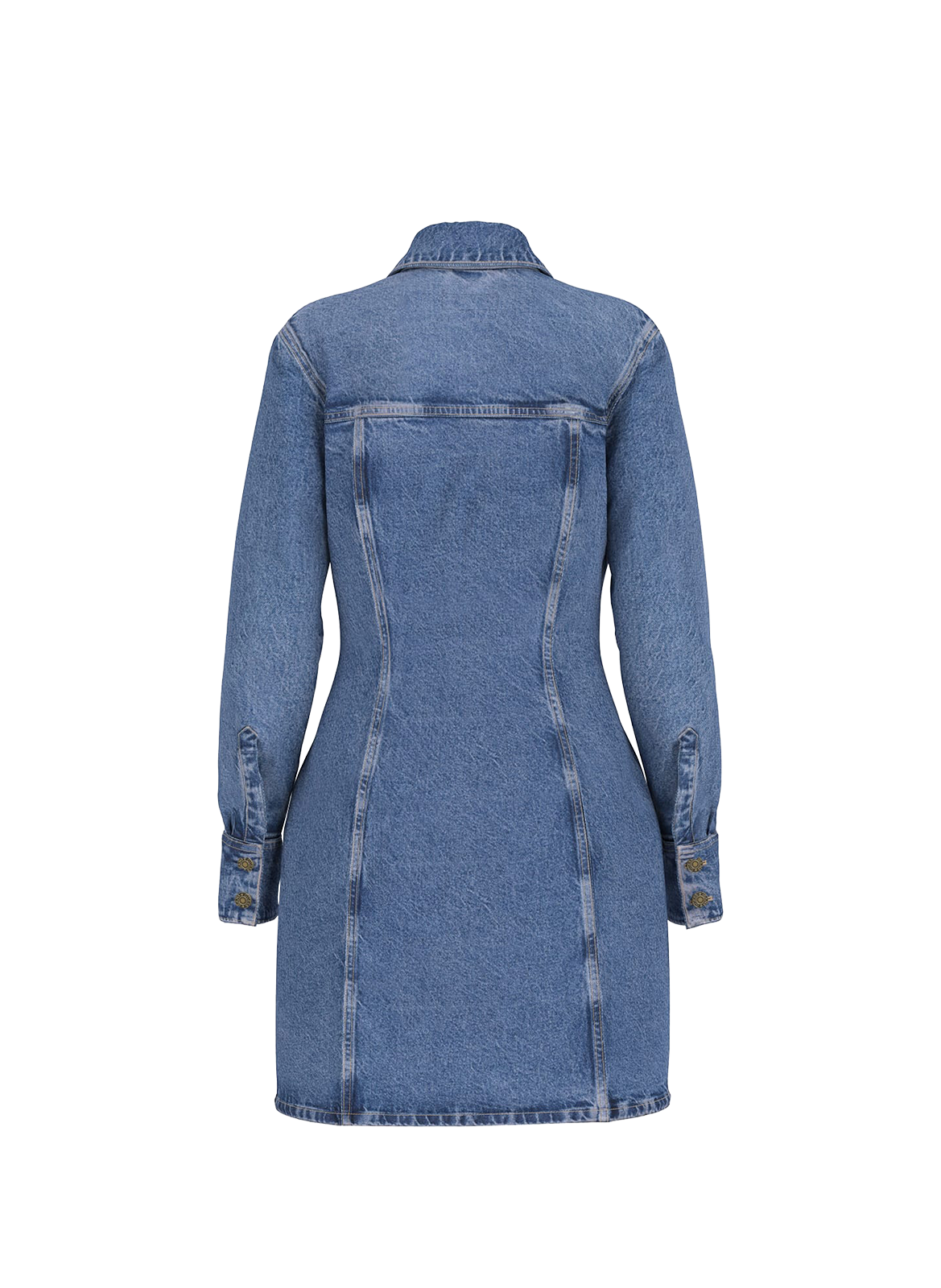 Denim mini dress GUESS Blue