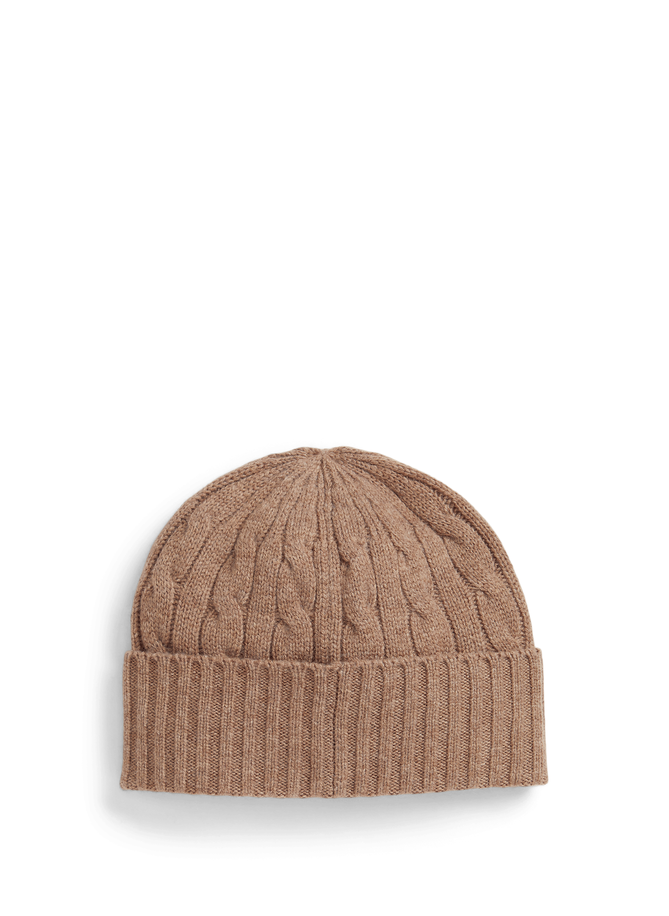 Wool and cashmere beanie POLO RALPH LAUREN Brown