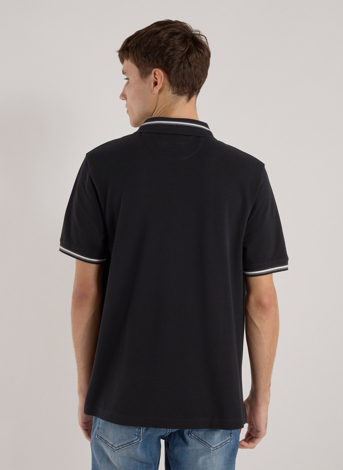  Cotton polo shirt  EDEN PARK Black