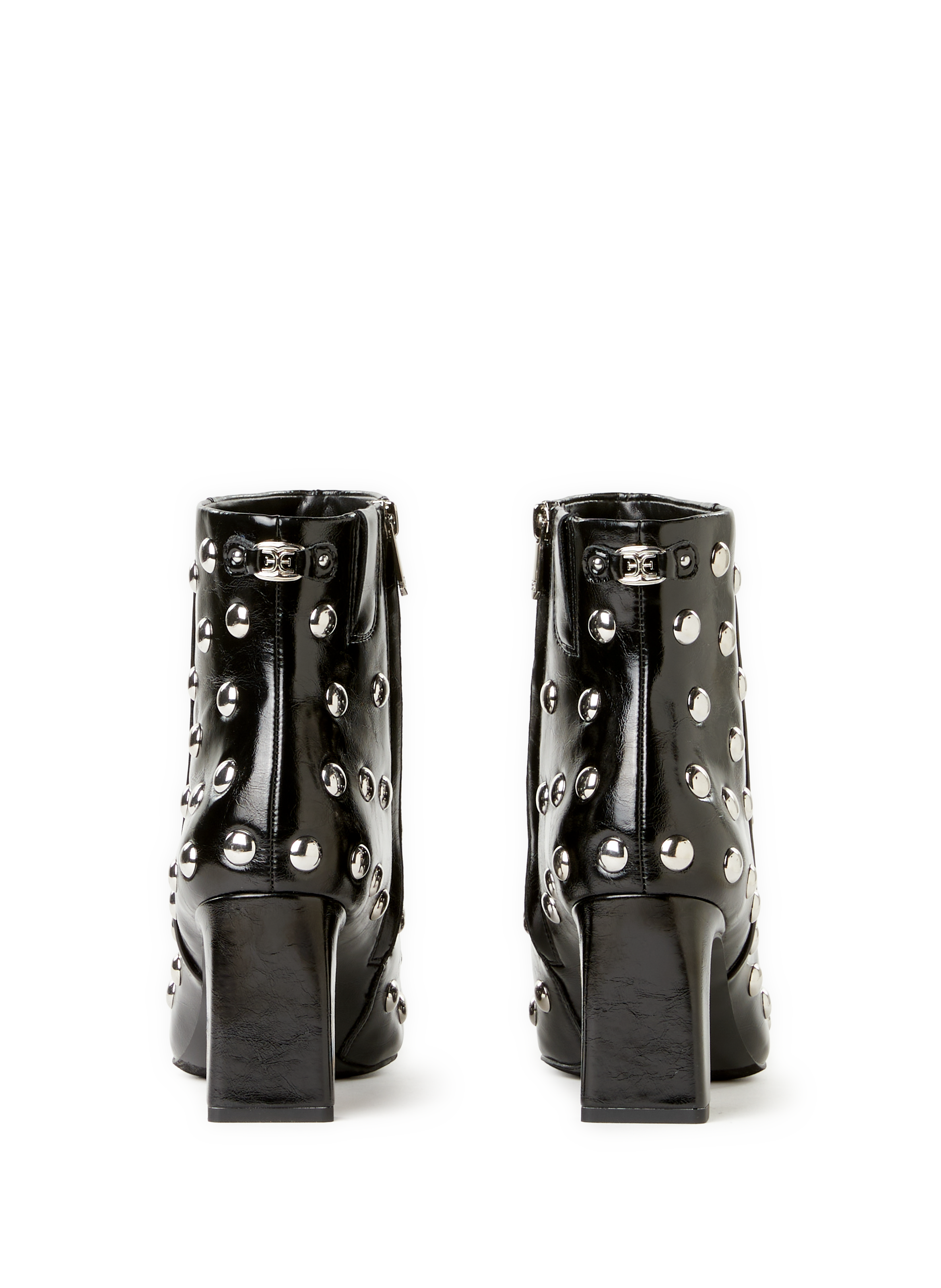 Bottines zippées à talon SAM EDELMAN Noir