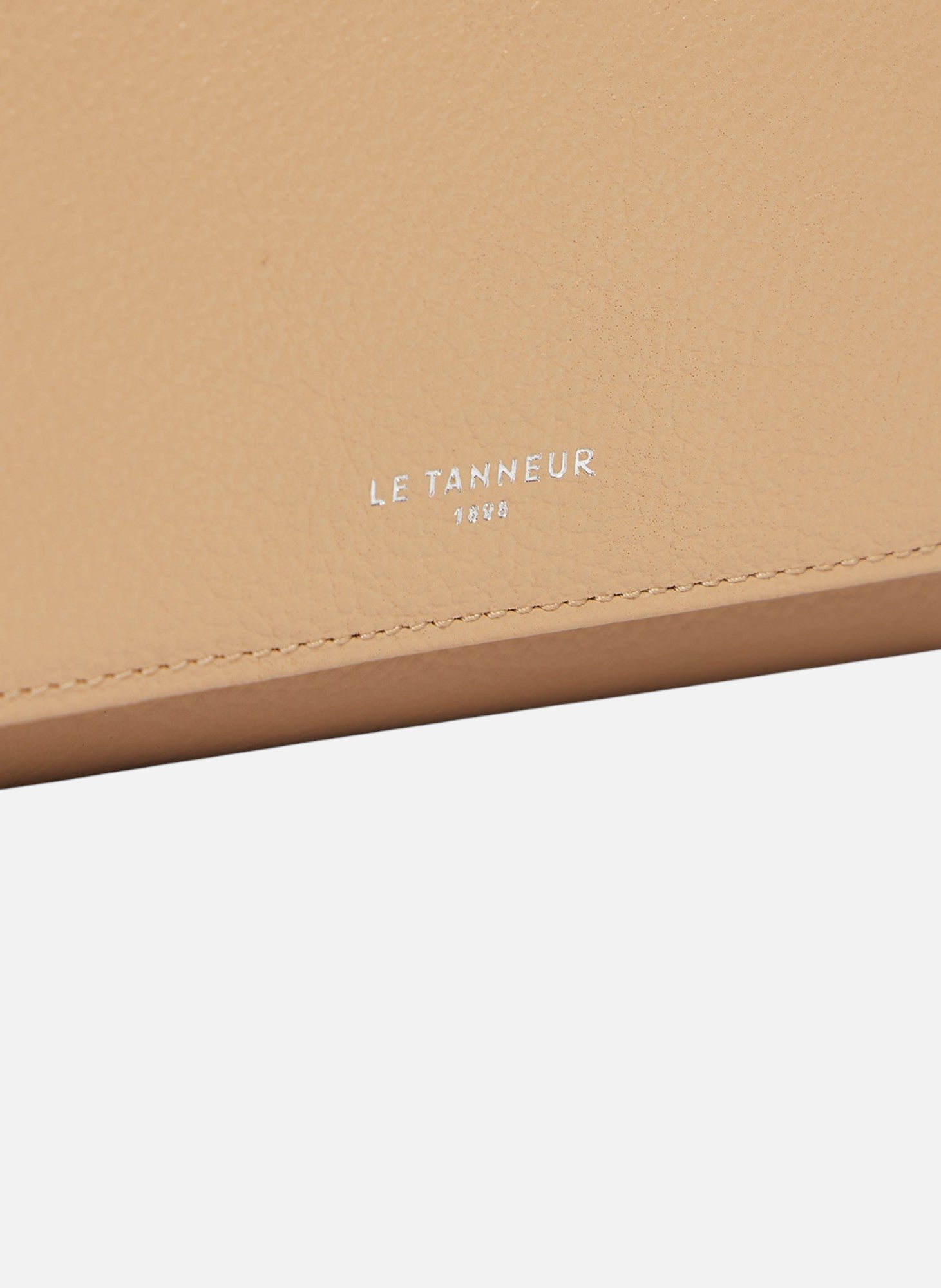 Portefeuille emilie en cuir grainé LE TANNEUR Beige