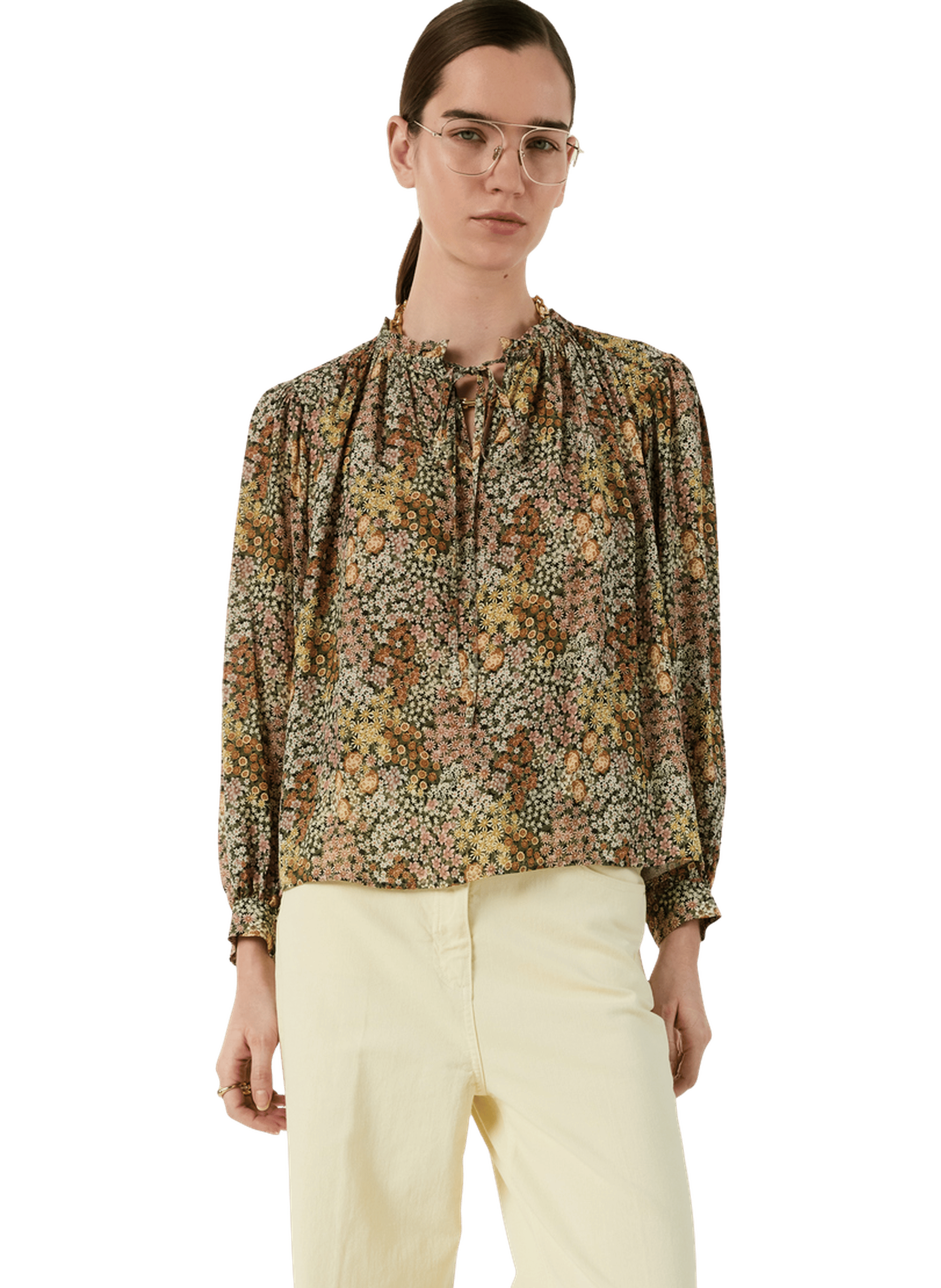 Blouse fluide fleurie - carinne GERARD DAREL Rose