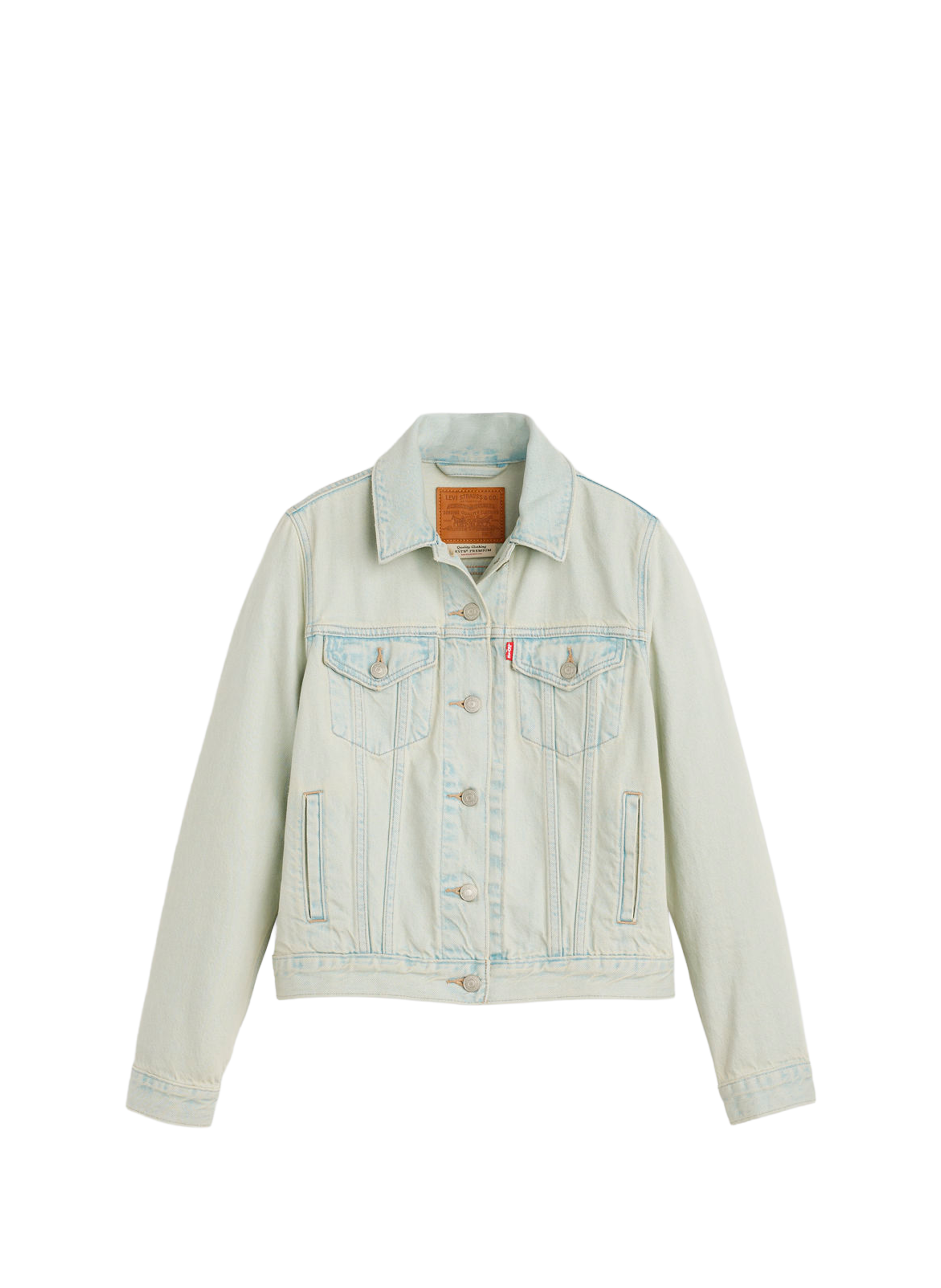 Veste Original trucker en denim de coton LEVI'S Bleu