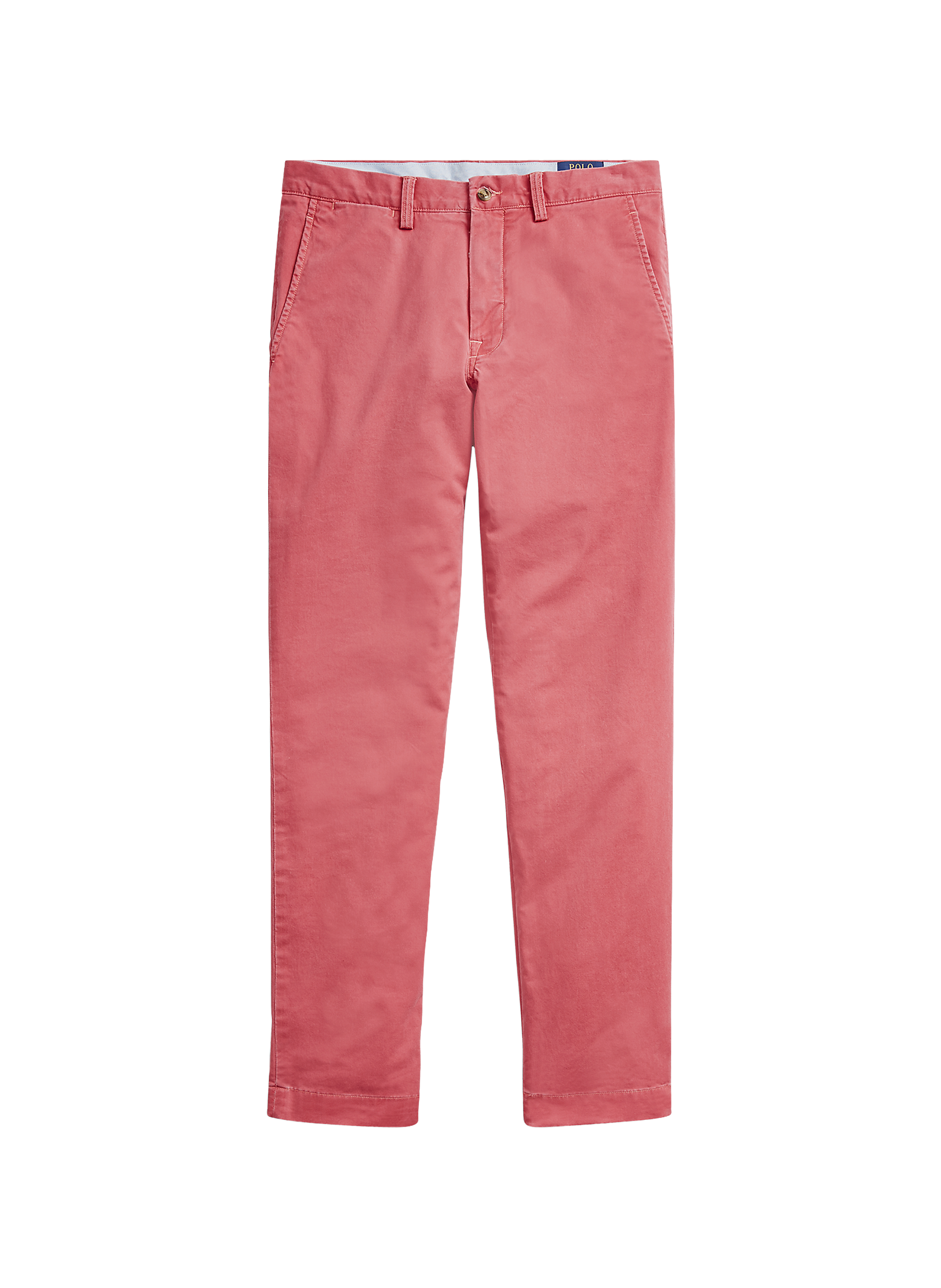 Pantalon droit en coton mélangé POLO RALPH LAUREN Rouge