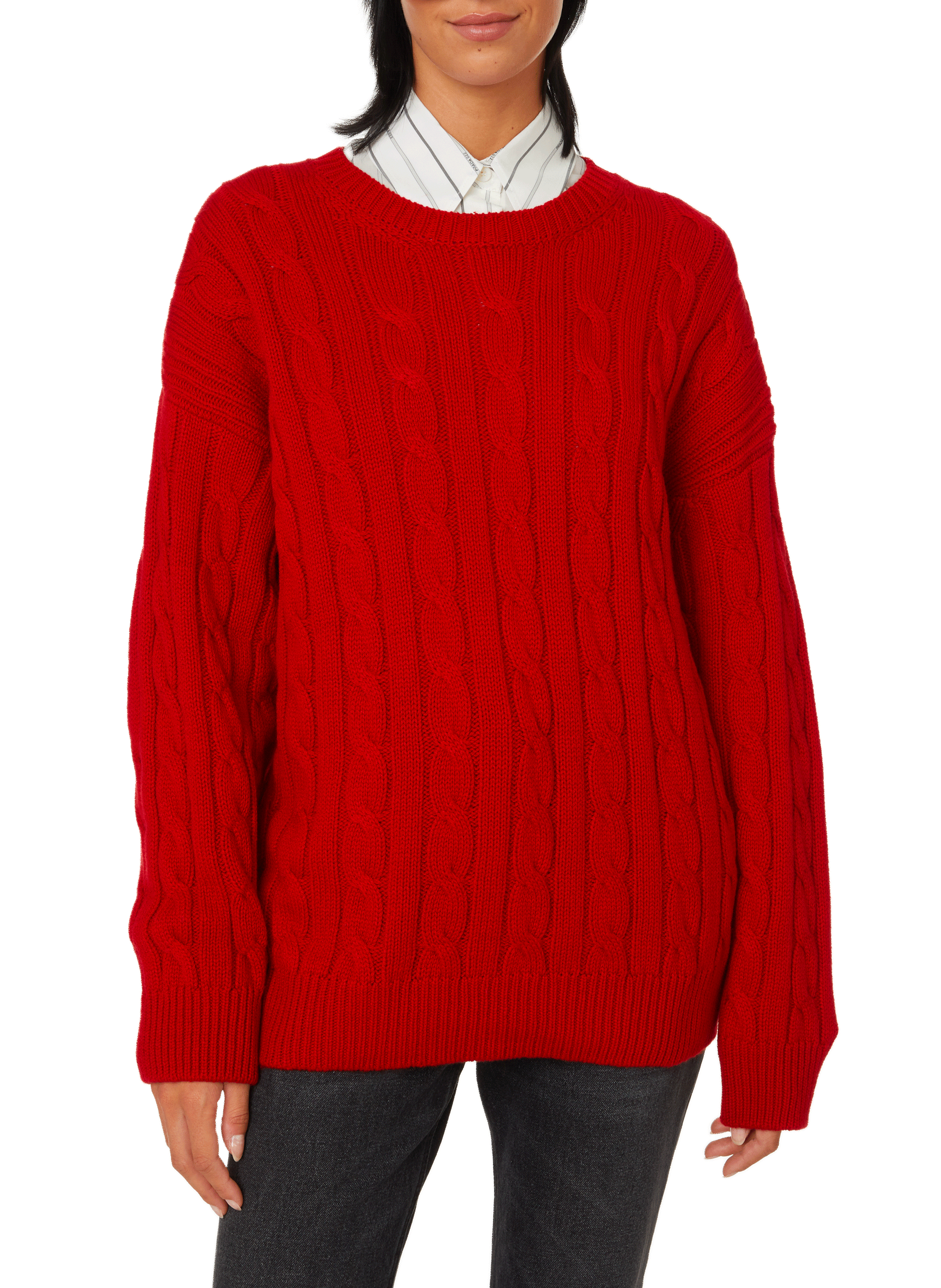 Pull avec découpes PRADA Rouge