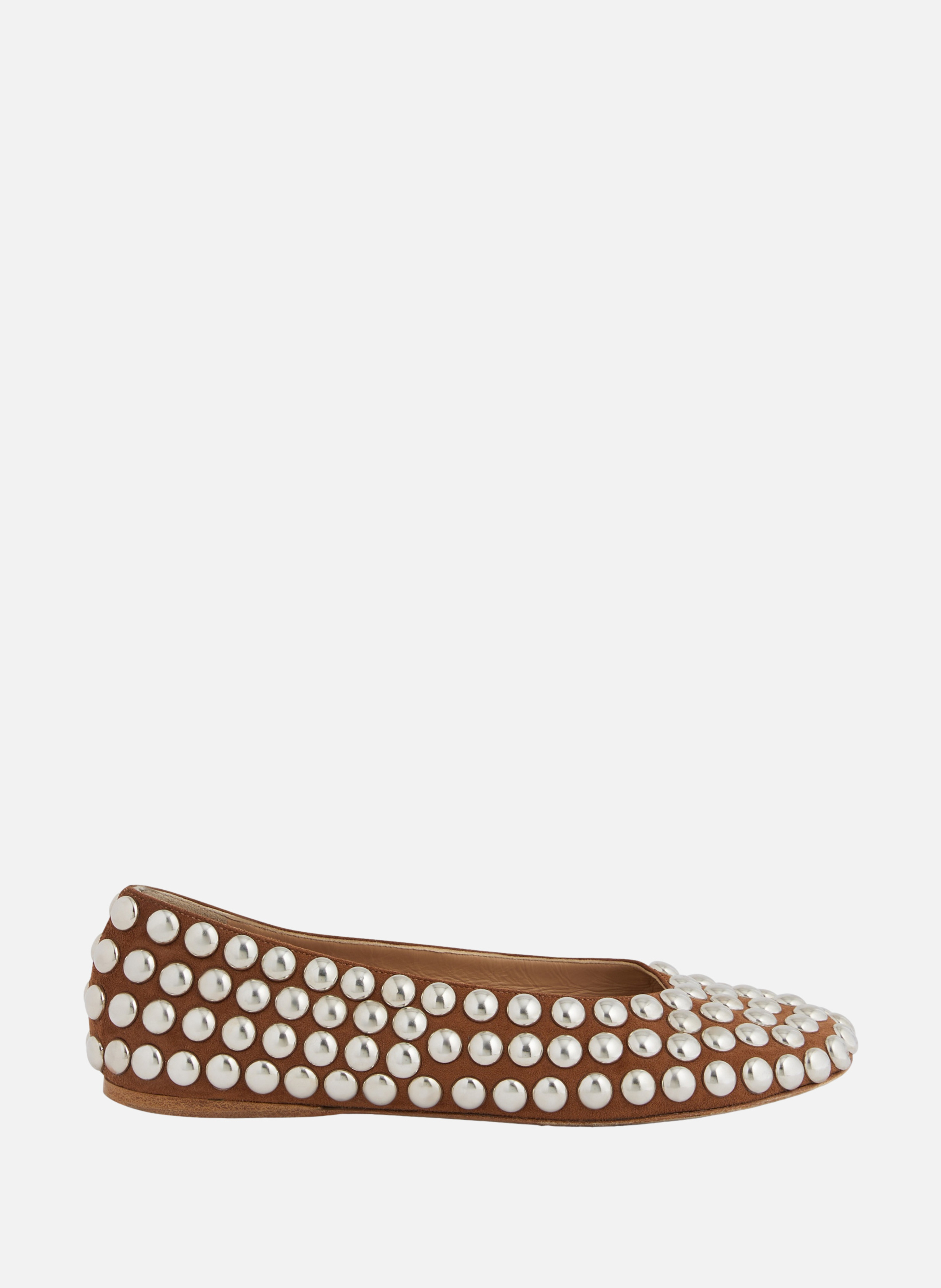 Ballerines avec rivets RABANNE Marron