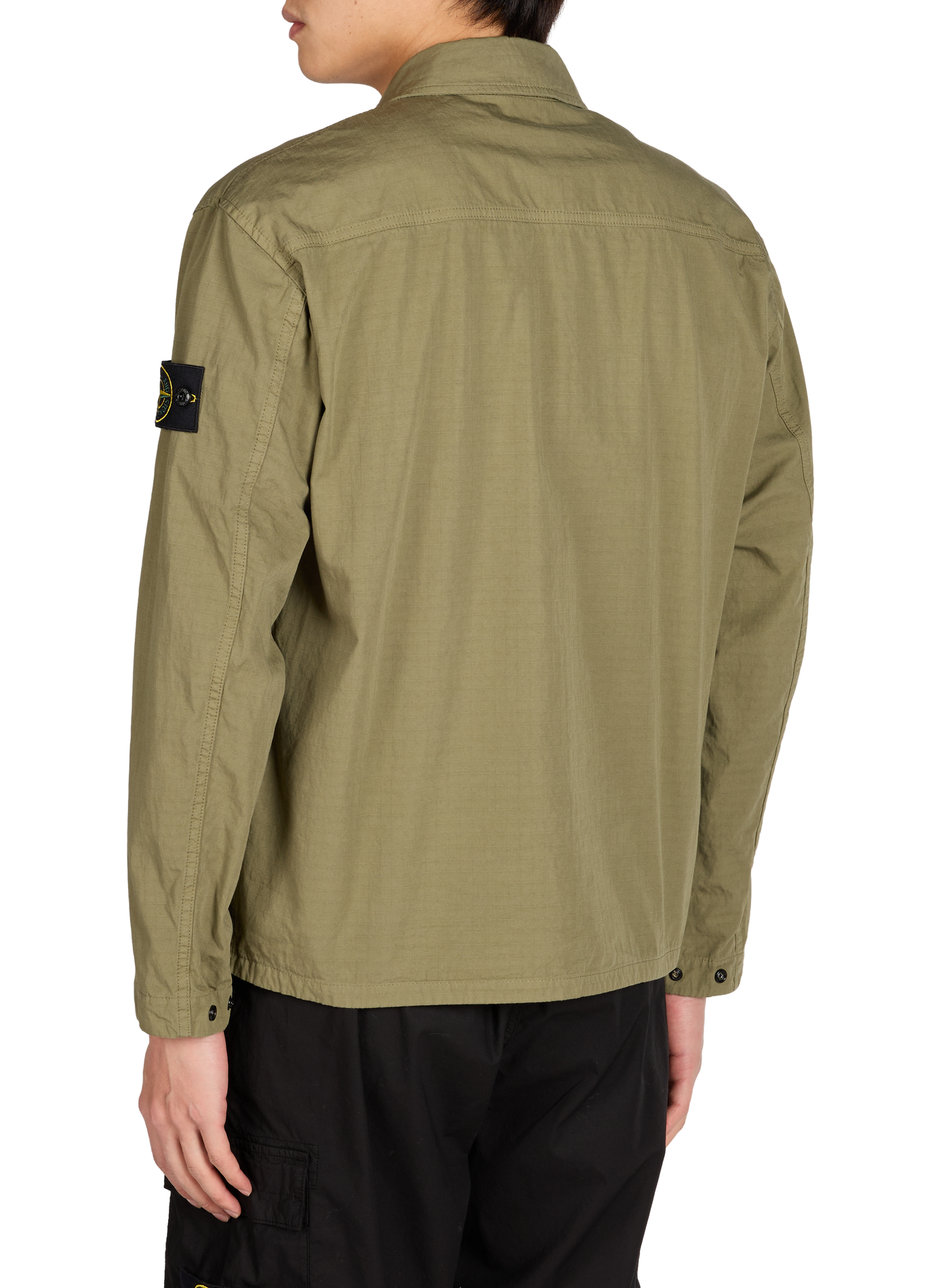 Cotton shirt STONE ISLAND Khaki