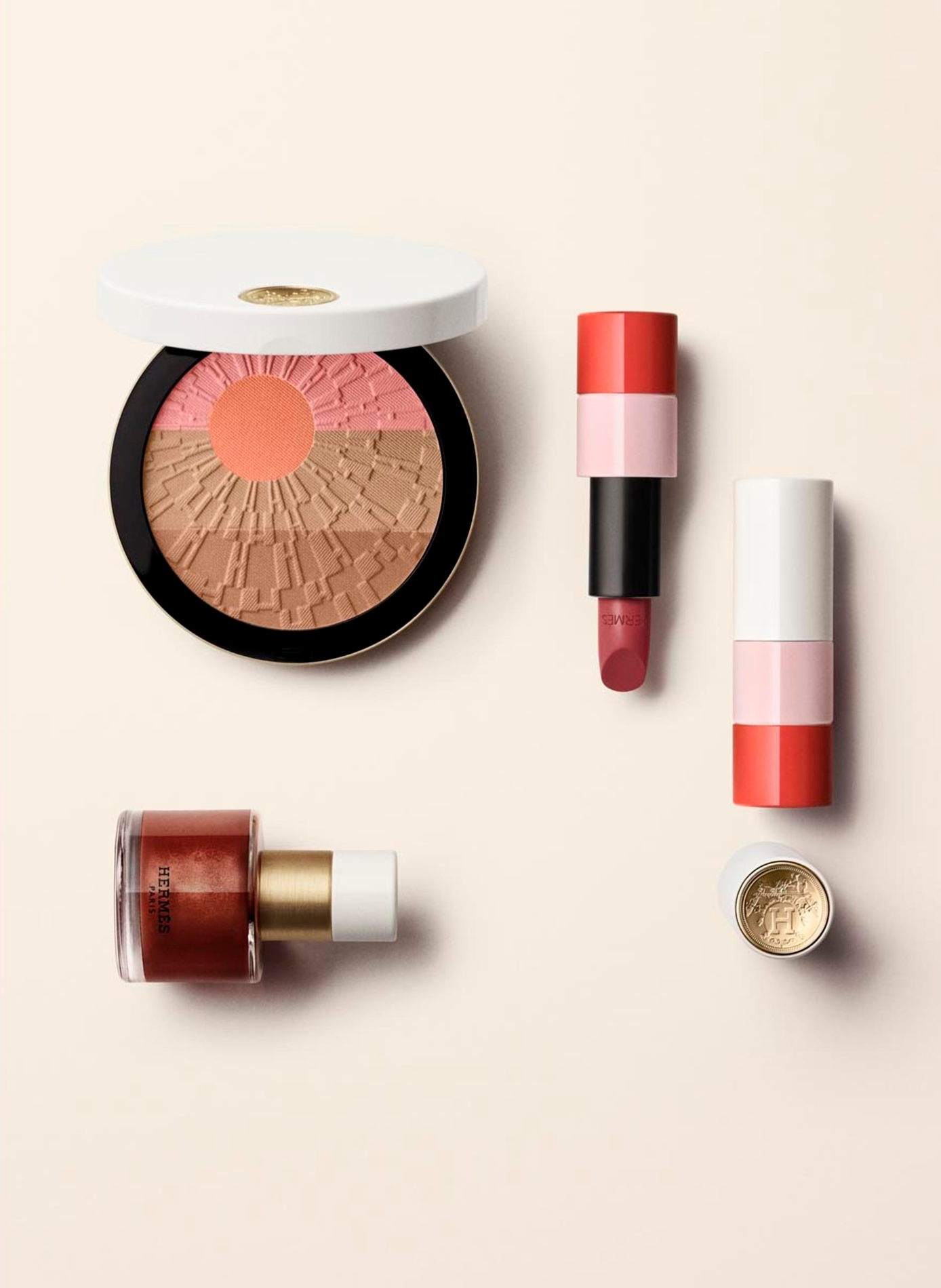 Satin lipstick, Limited Edition HERMÈS Beige cocktail