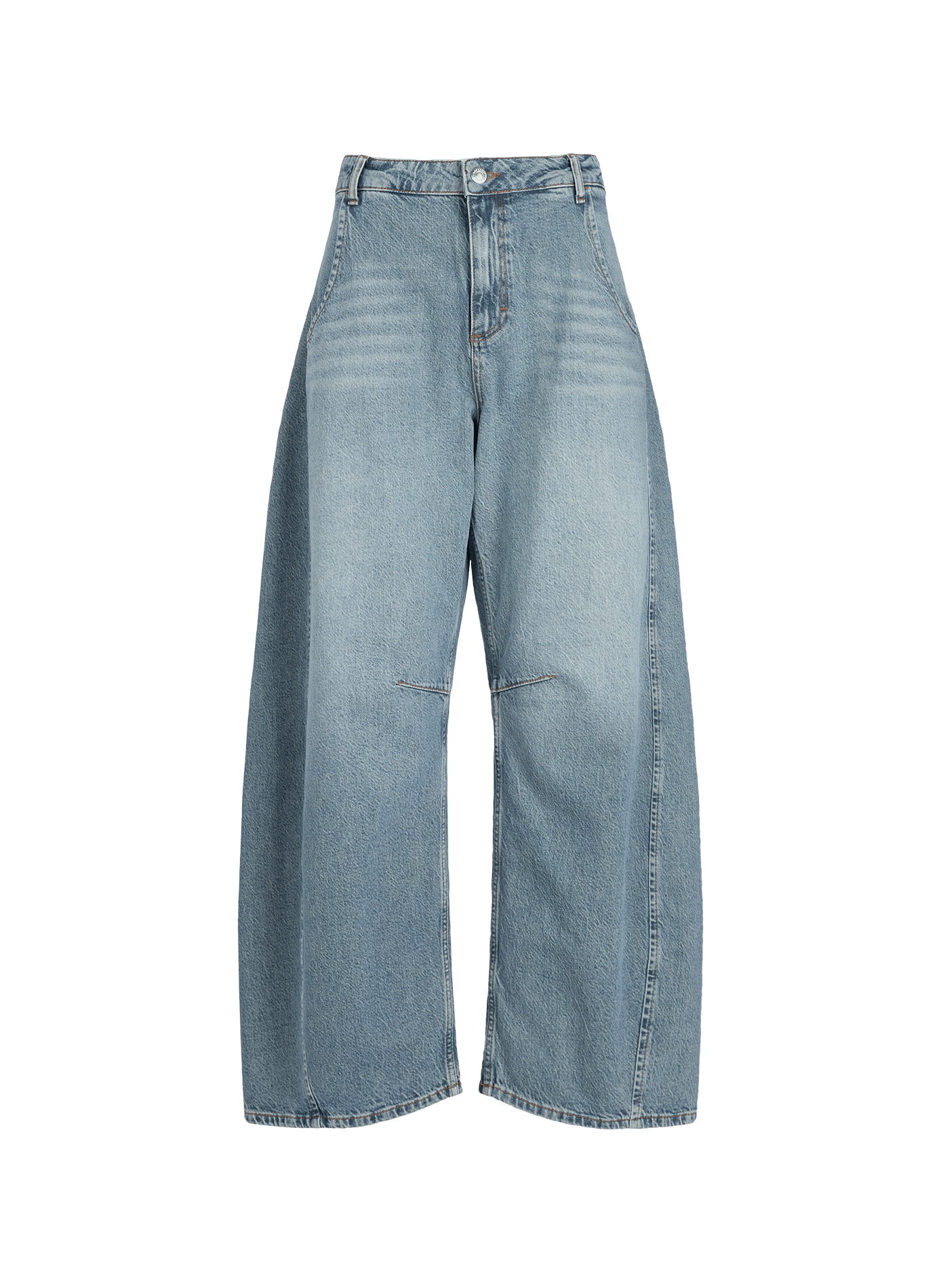 Cotton Tsemma barrel jeans TOPSHOP Green