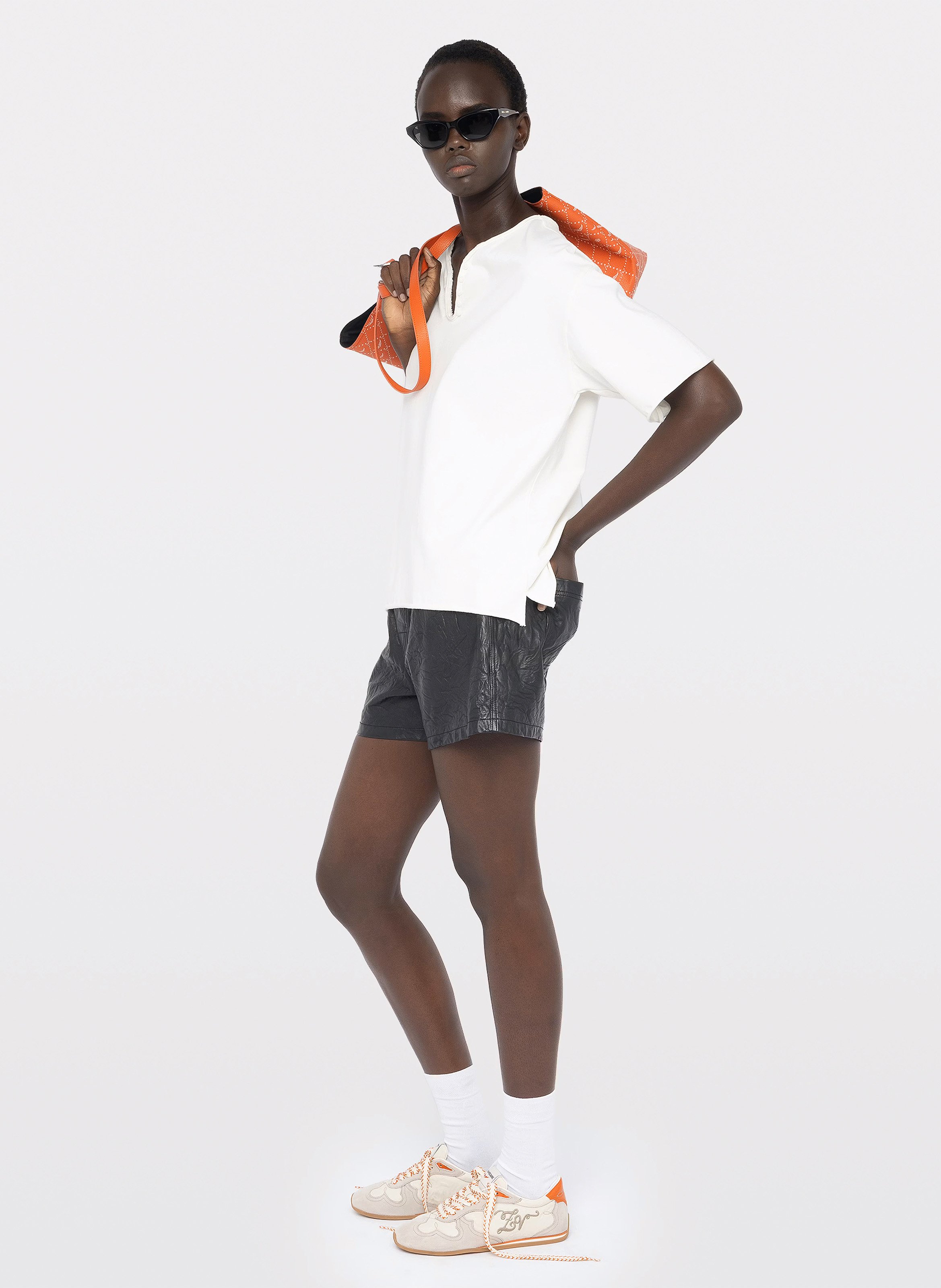 Tee-shirt col v en coton meg ZADIG&VOLTAIRE Blanc