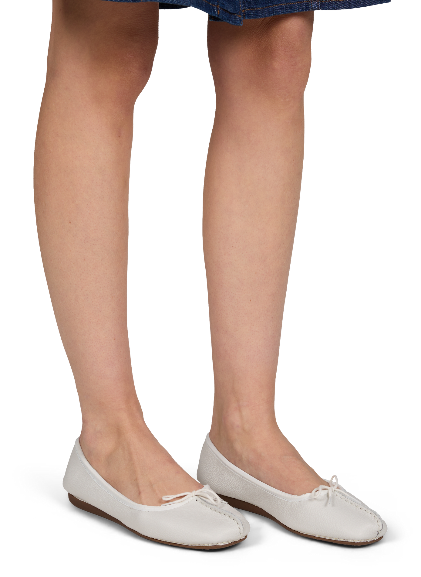 Ballerines Freckle Ice en cuir de vache CLARKS Blanc