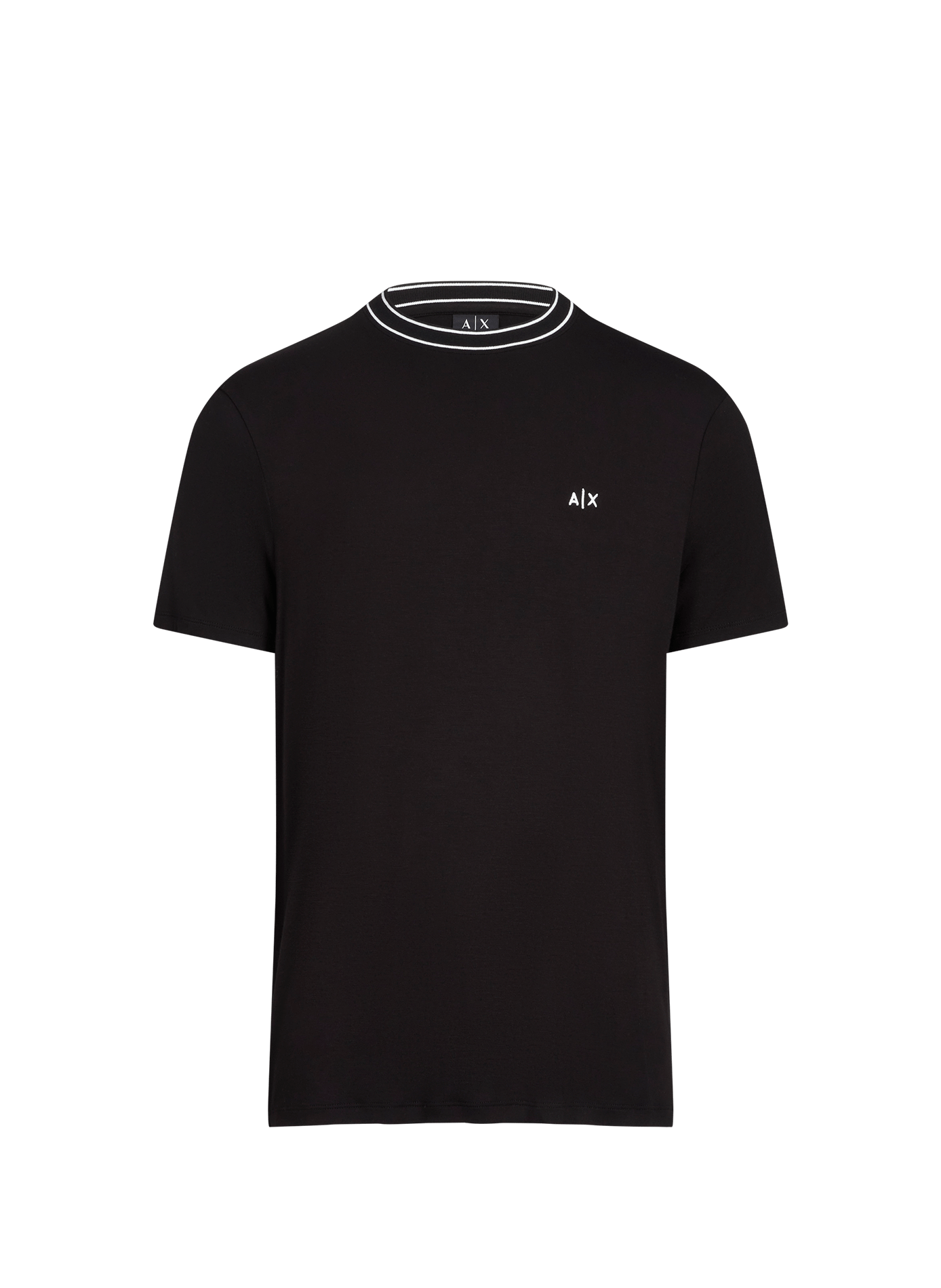 Maglietta con logo a girocollo ARMANI EXCHANGE Nero