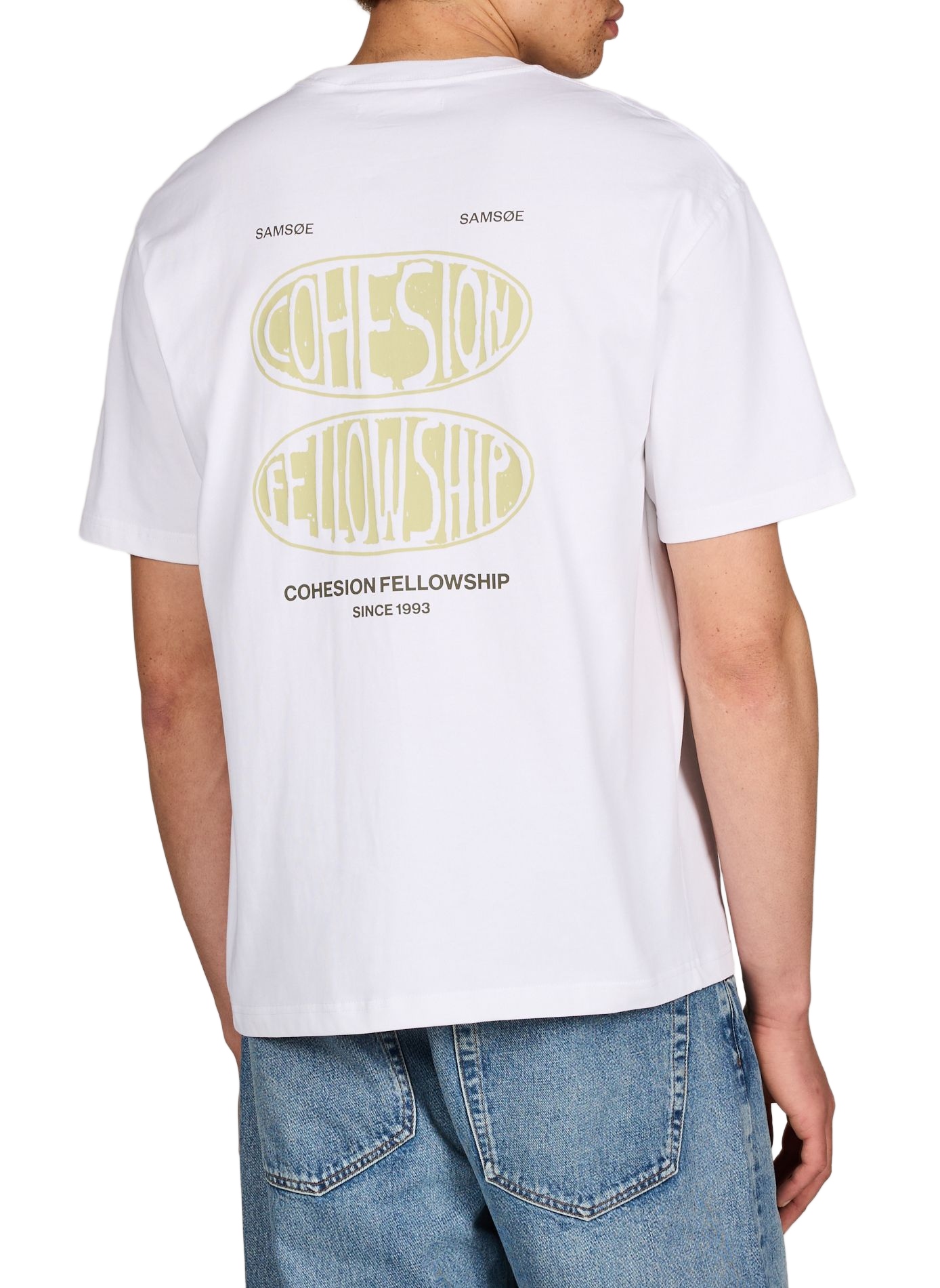 Bedrukt T-shirt van biologisch katoen SAMSOE SAMSOE Groen