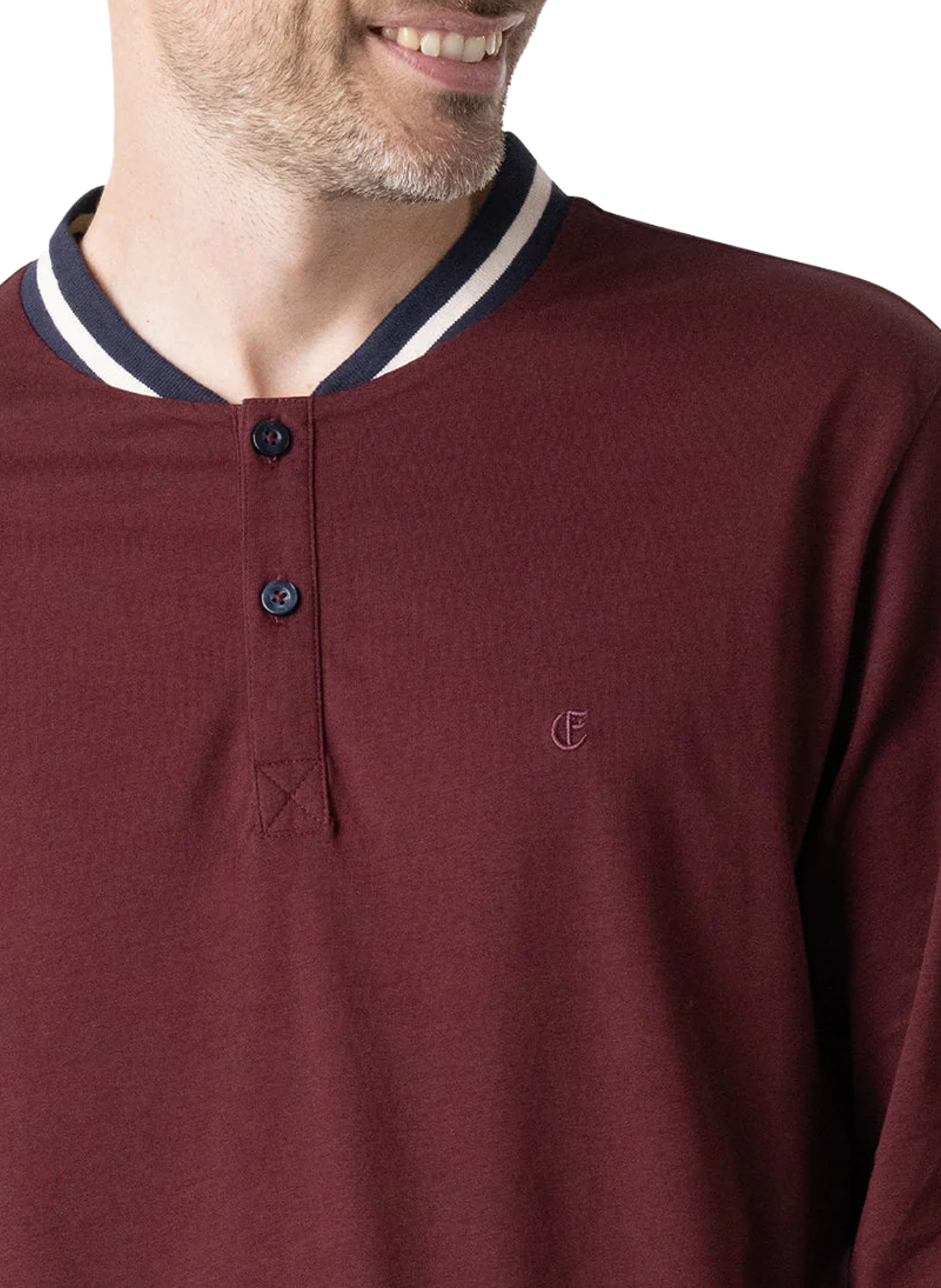 Set of long cotton pajamas EMINENCE Red