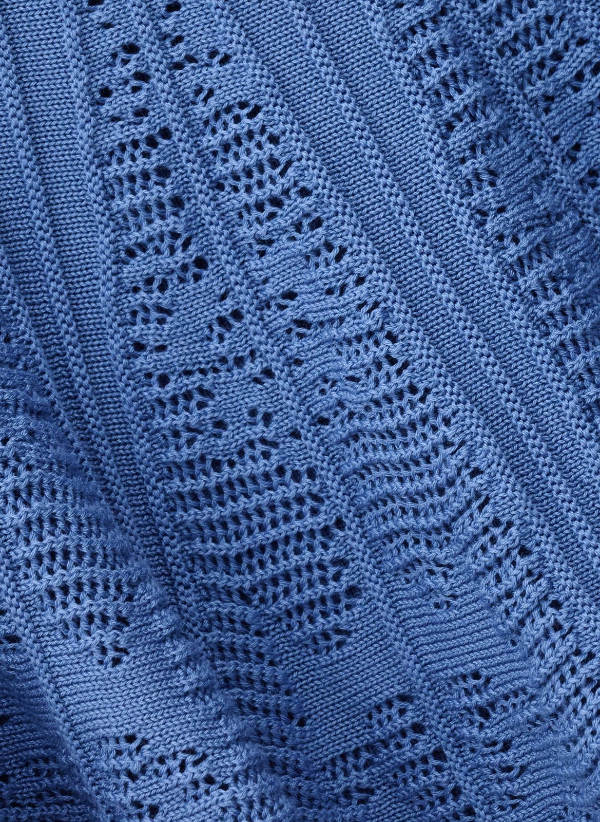 Top bardot en maille ajourée salda BA&SH Bleu