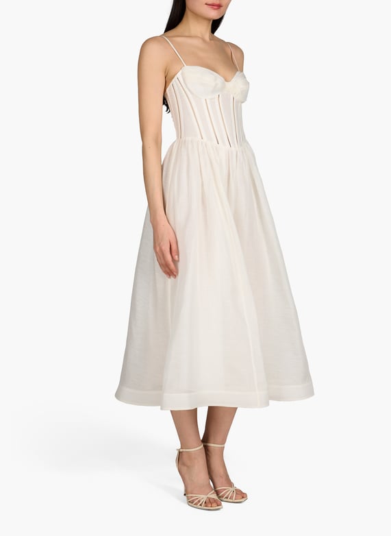 zimmermann white silk dress Silk mini dress