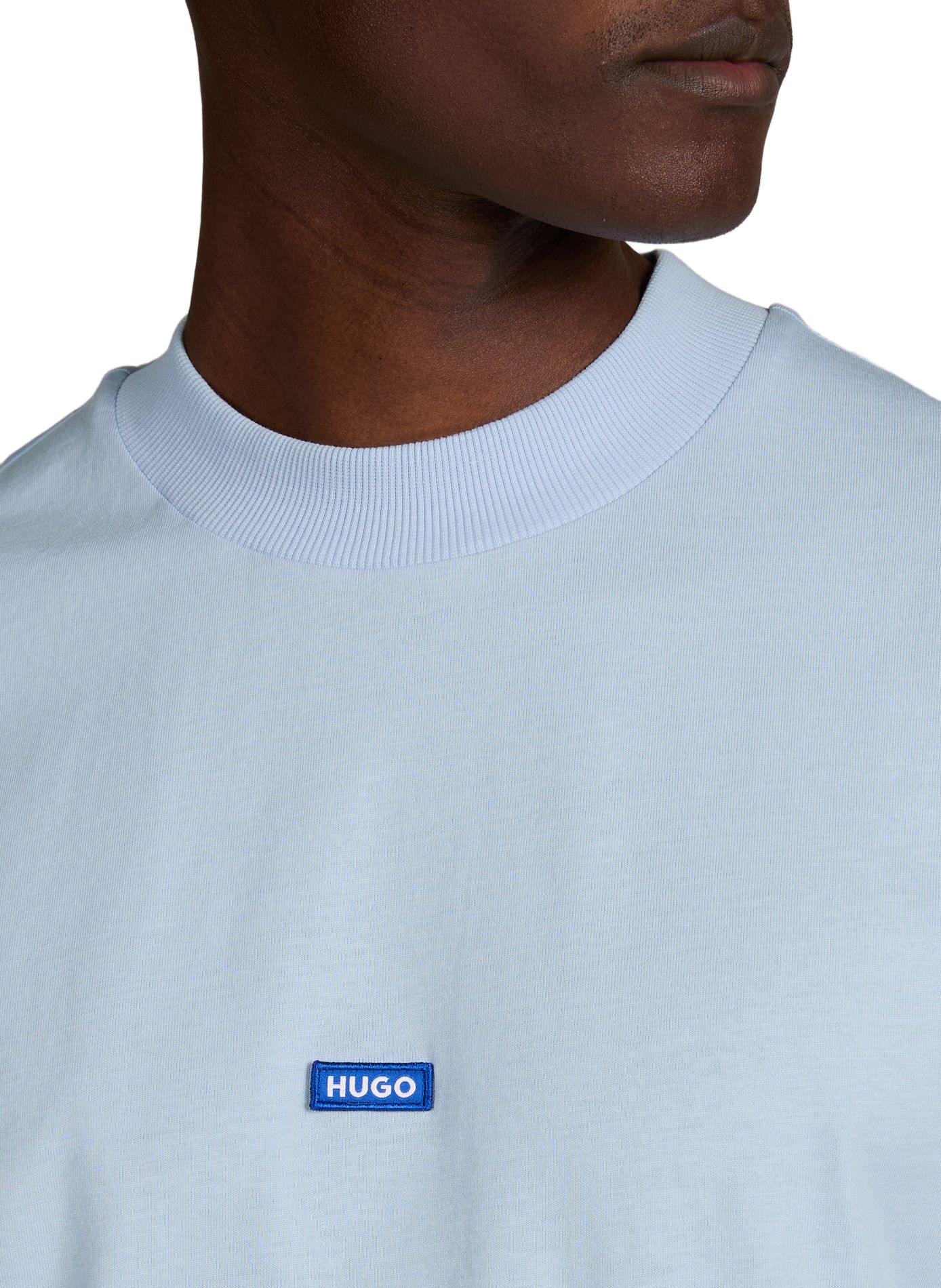 Classic Cotton T-Shirt HUGO BLUE Blue