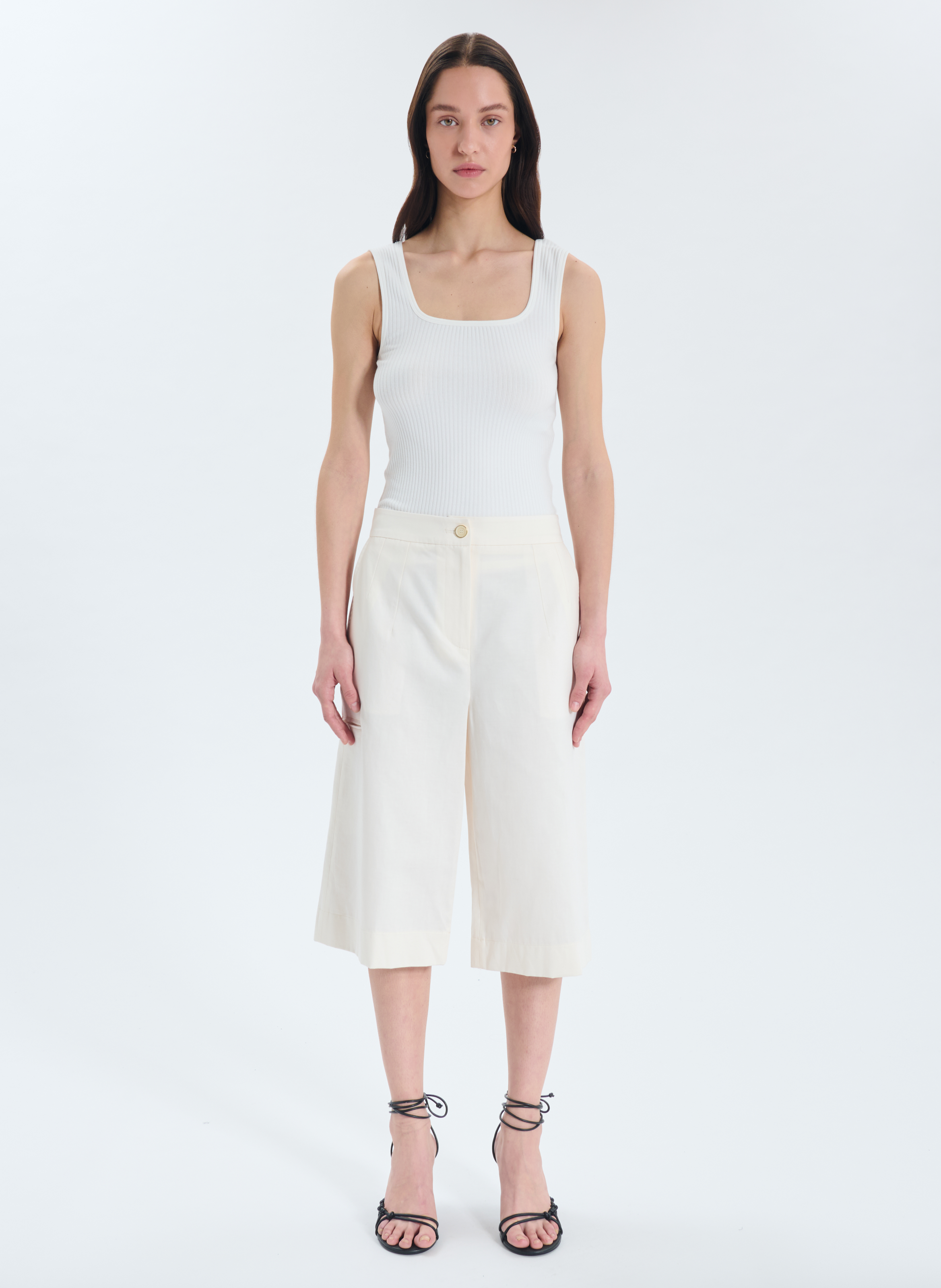 Short  slim ZAPA Blanc