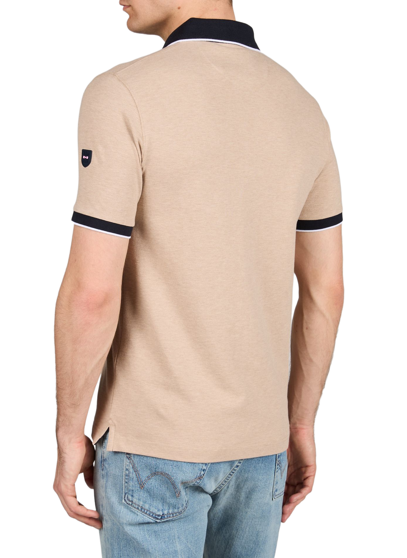Polo droit à manches courtes EDEN PARK Beige