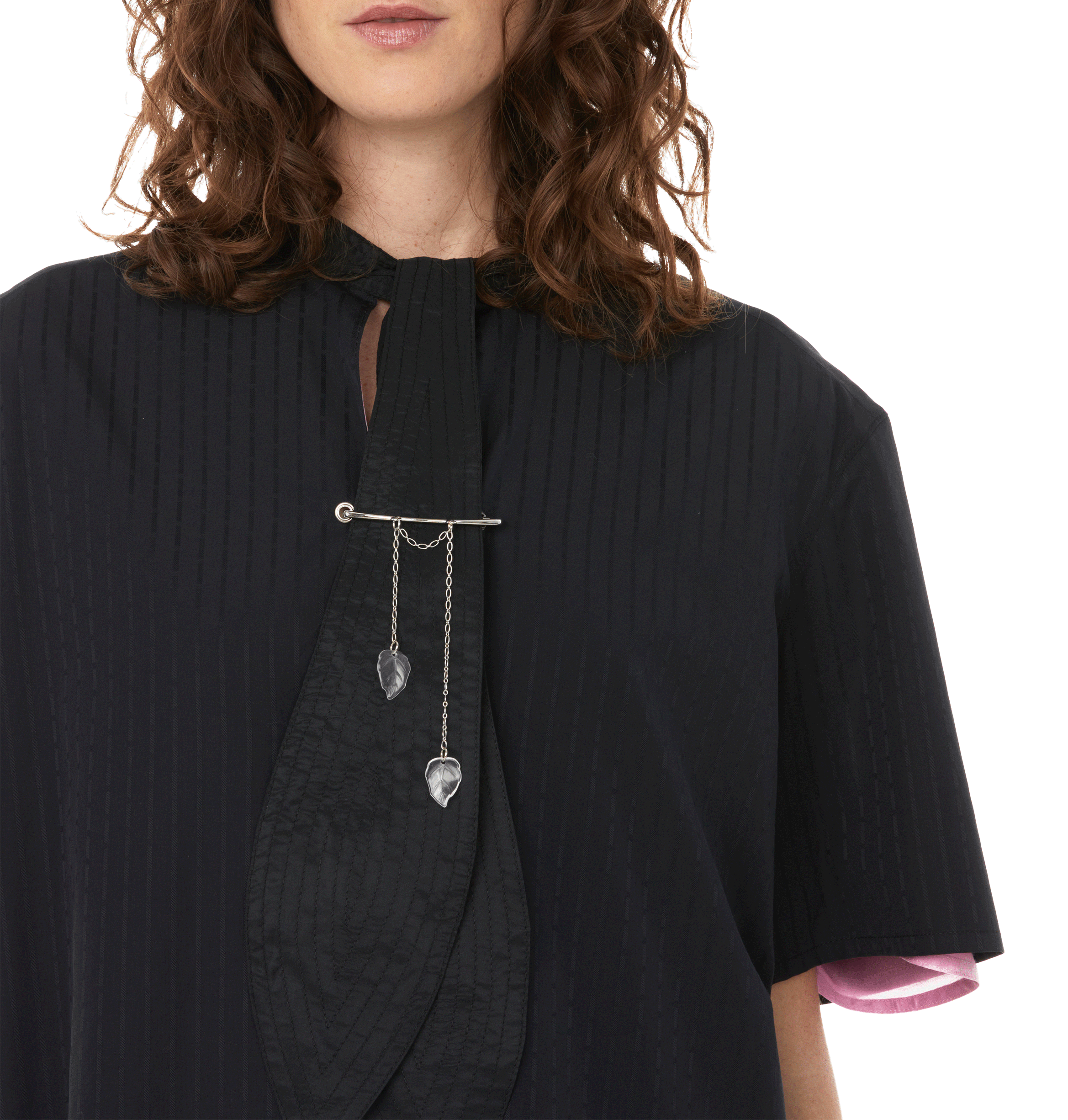 Reversible cotton dress Black