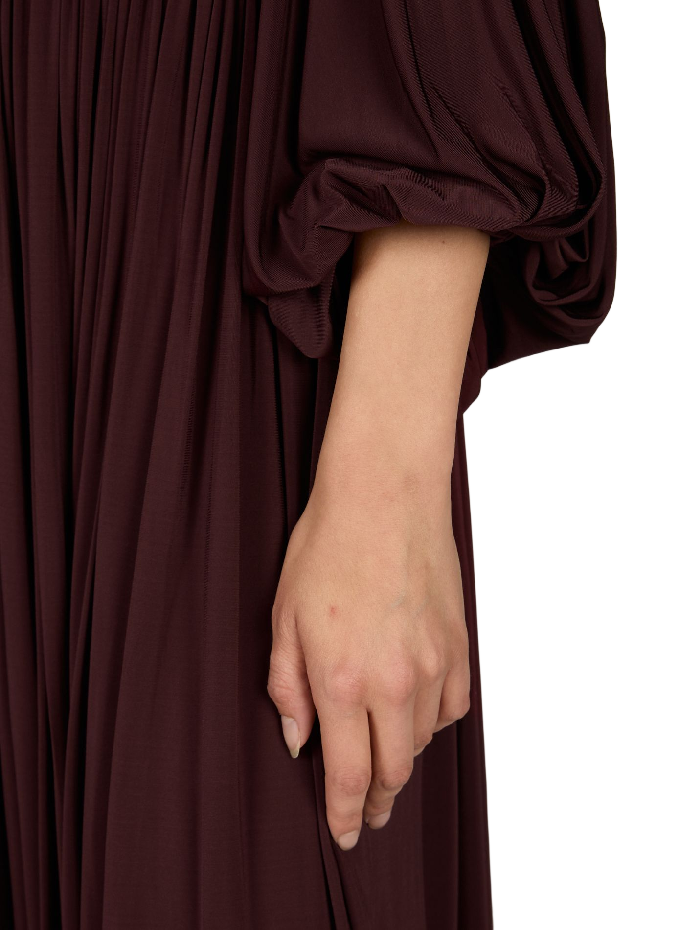 Ruched dress with batwing sleeves Luna ZIMMERMANN Red