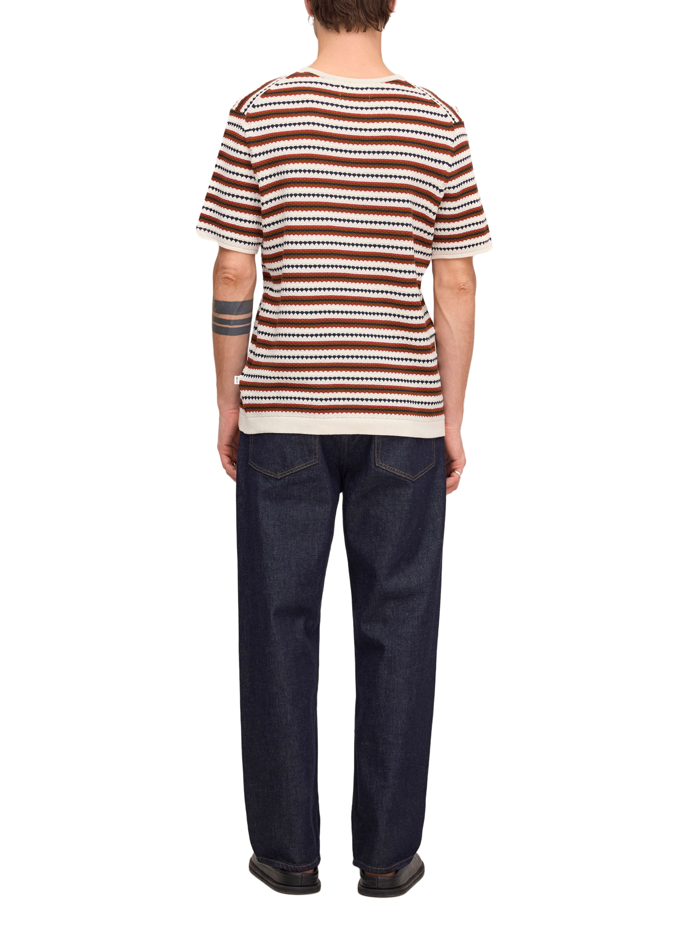 Striped cotton knit T-shirt NN.07 Multicolour