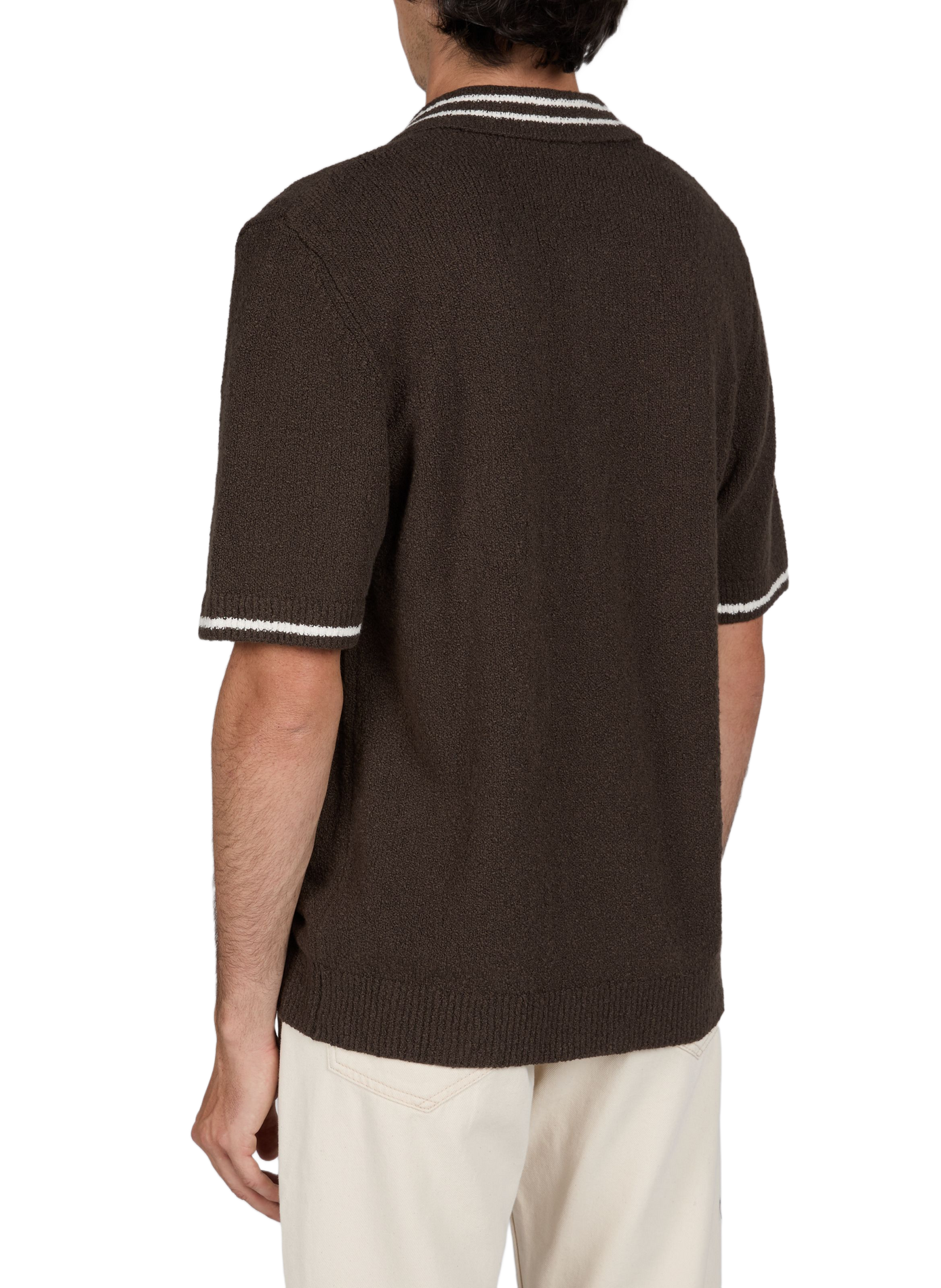 Sapedro blended cotton polo SAMSOE SAMSOE Brown