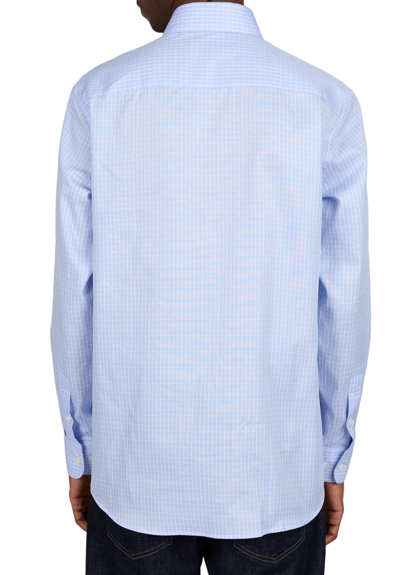 Straight cotton shirt AU PRINTEMPS PARIS Blue