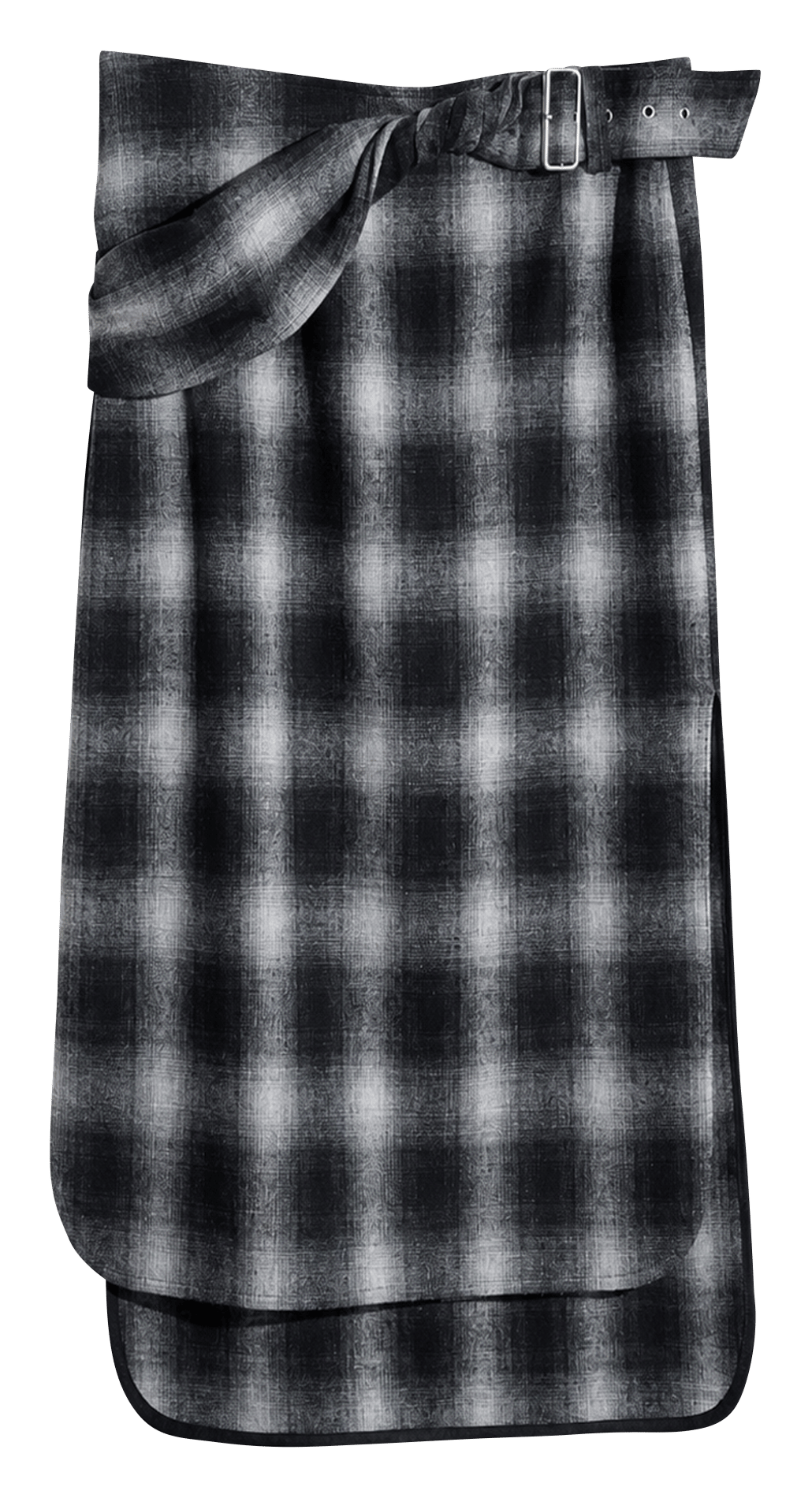 Midi-rok met print en nylane riem IRO Grijs