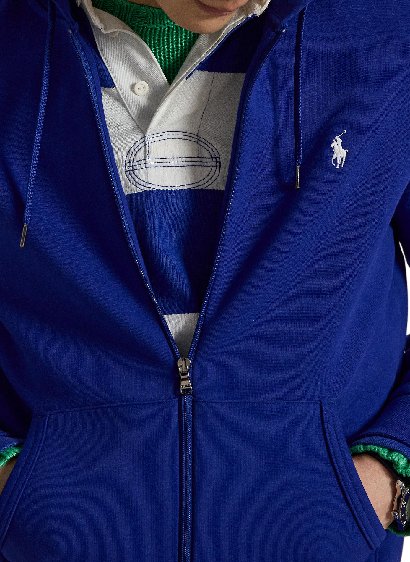Hoodie avec fermeture à glissière POLO RALPH LAUREN Bleu